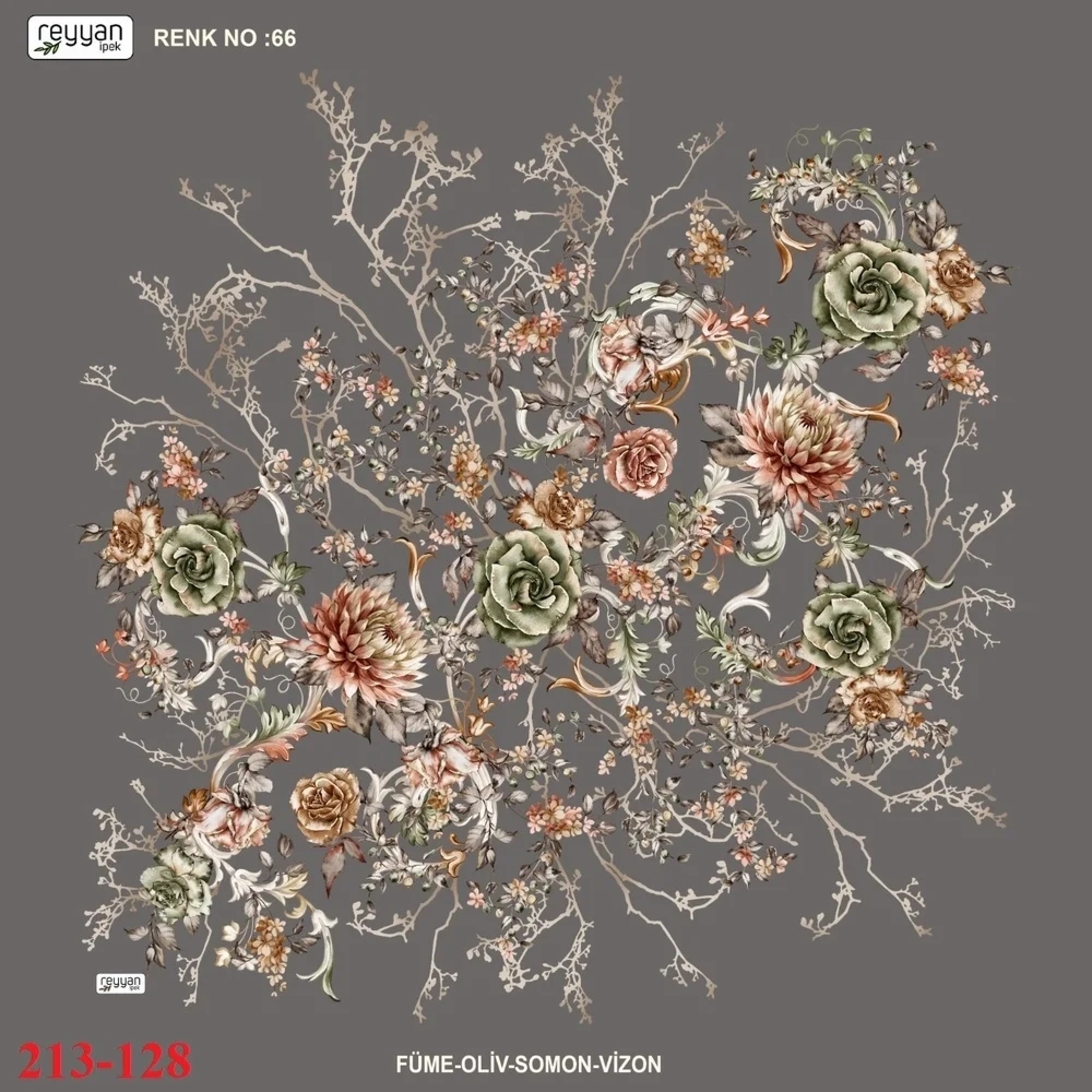 Reyyan İpek Desenli Oyalık Yazma 213-128