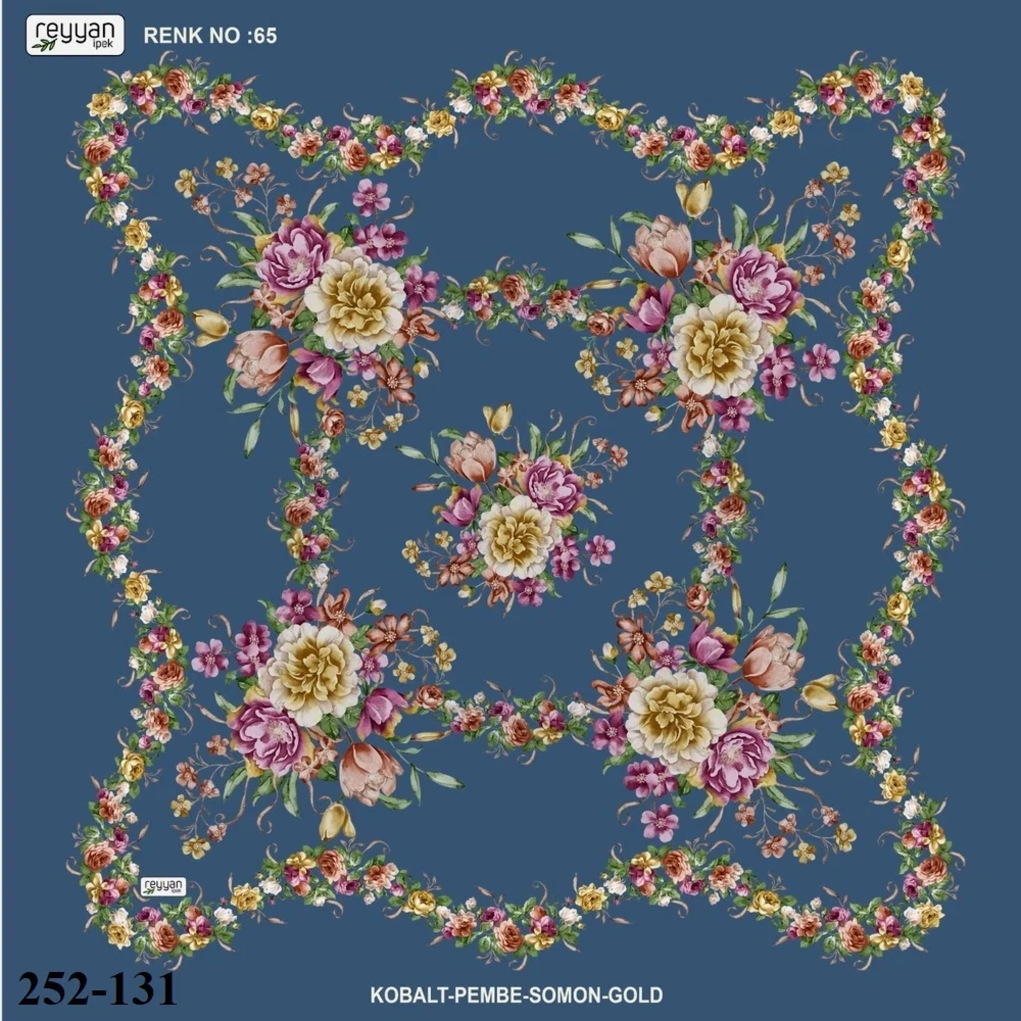 Reyyan İpek Desenli Oyalık Yazma 252-131