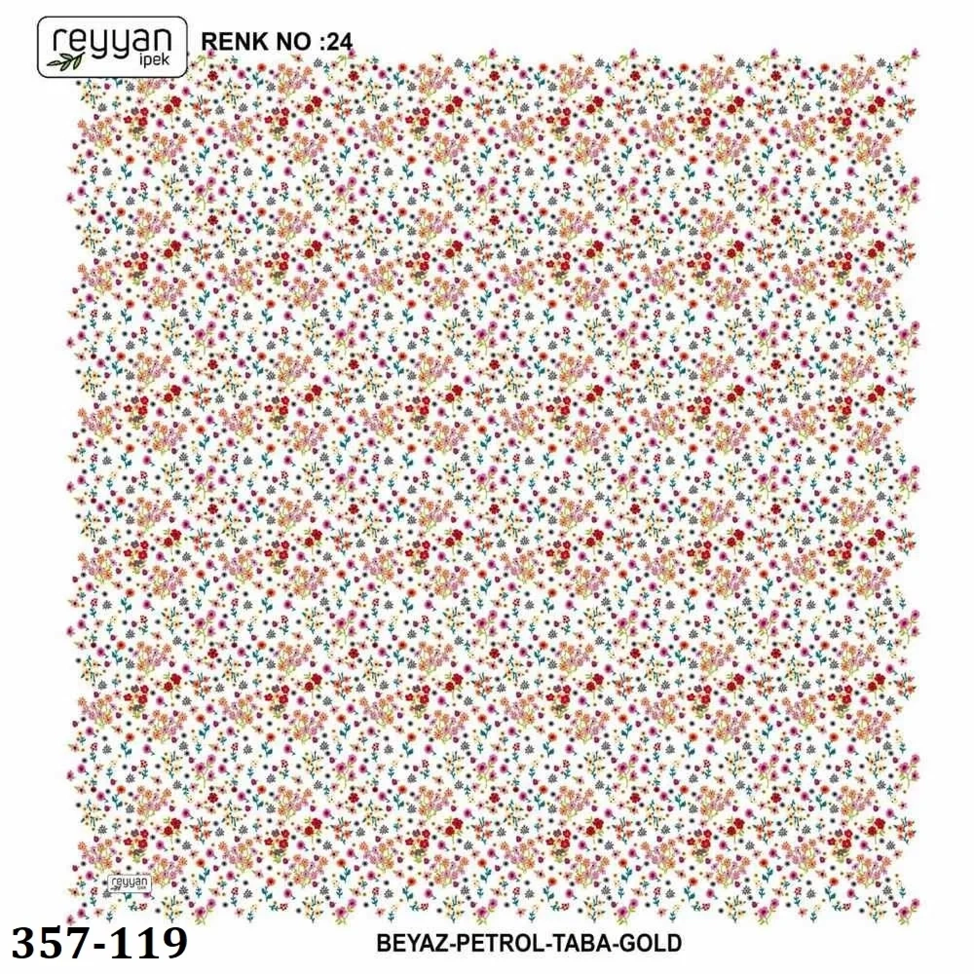 Reyyan İpek Desenli Oyalık Yazma 357-119