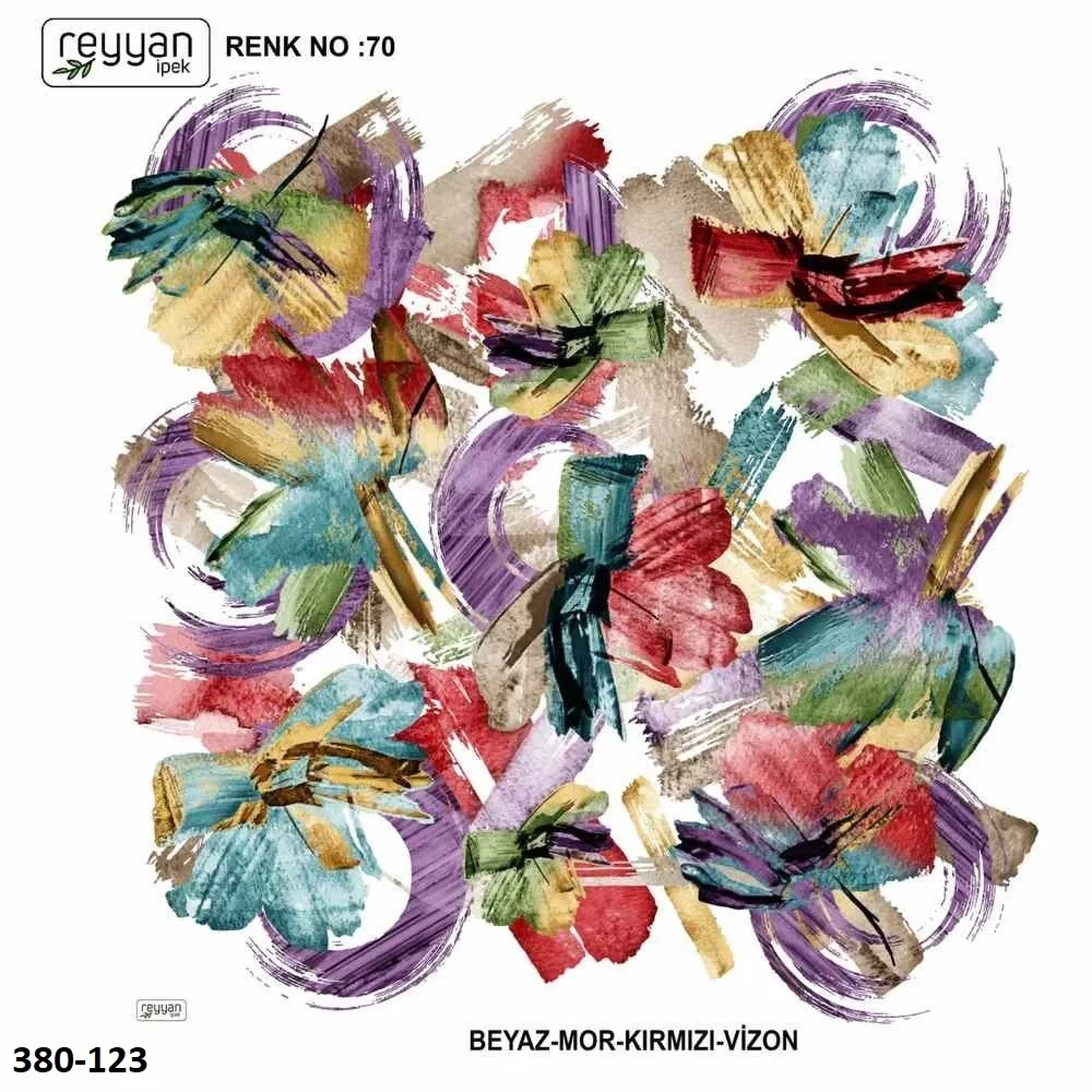 Reyyan İpek Desenli Oyalık Yazma 380-123