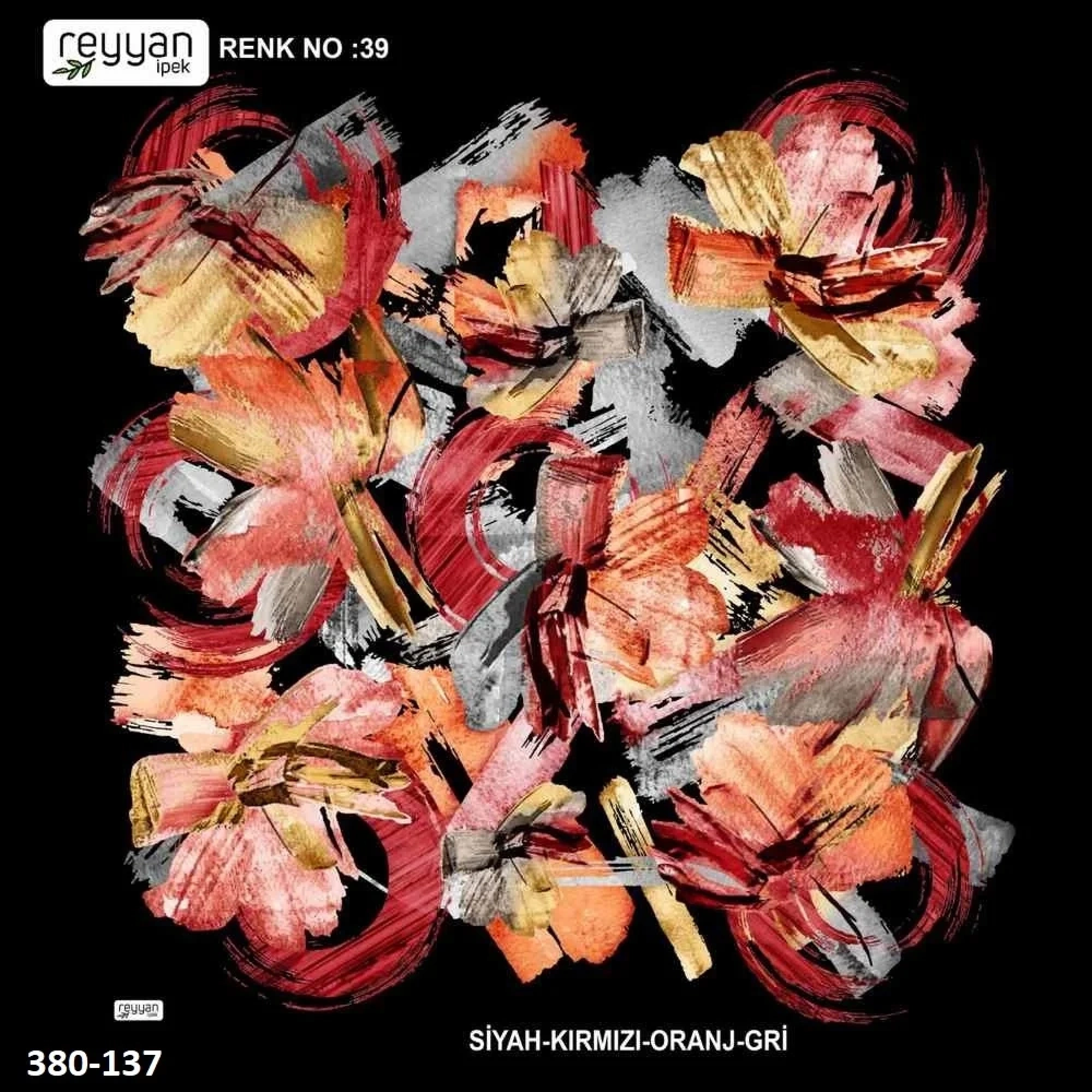 Reyyan İpek Desenli Oyalık Yazma 380-137