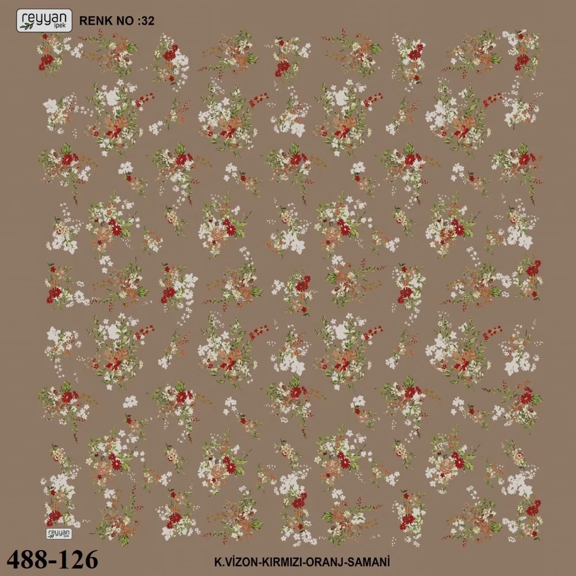 Reyyan İpek Desenli Oyalık Yazma 488-126