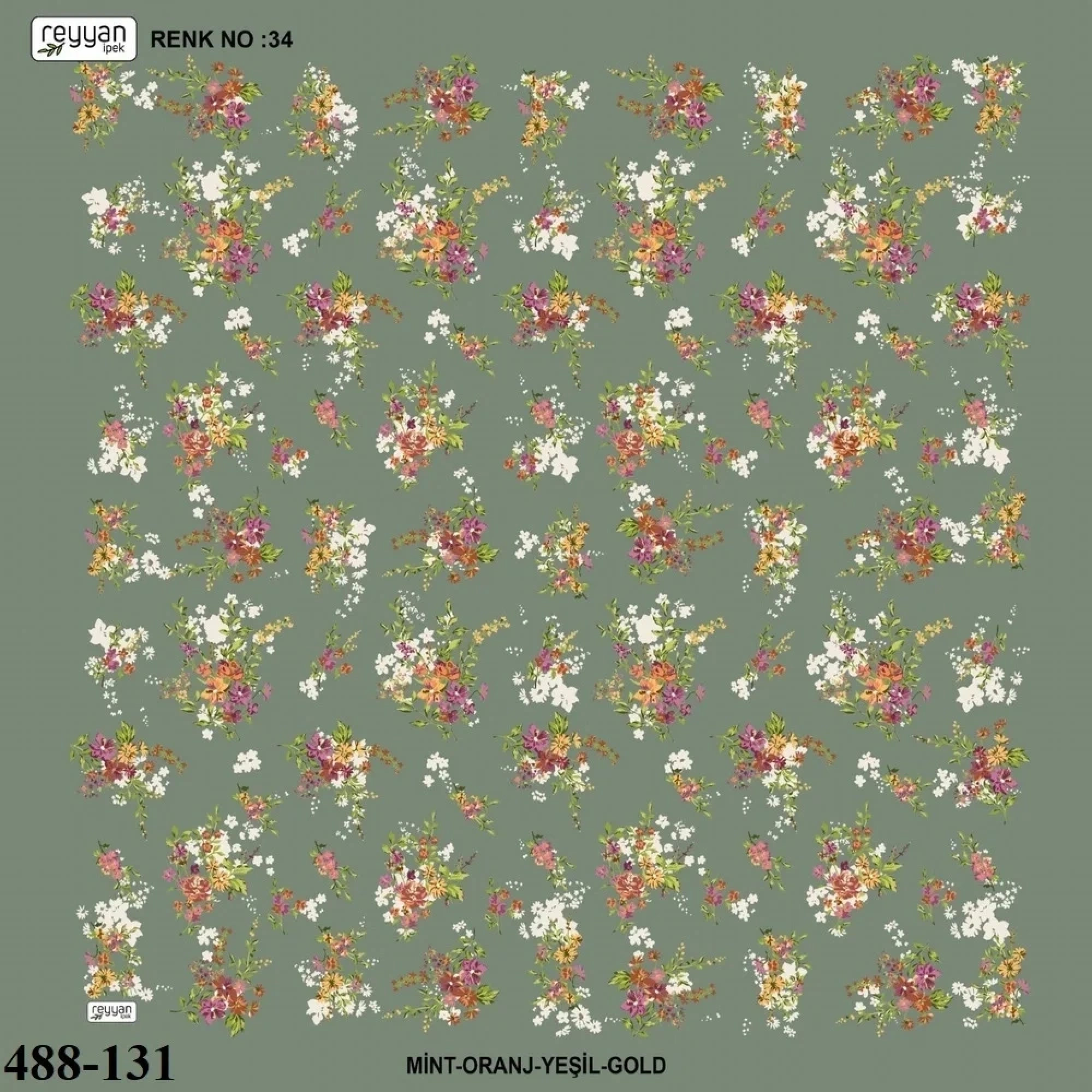 Reyyan İpek Desenli Oyalık Yazma 488-131
