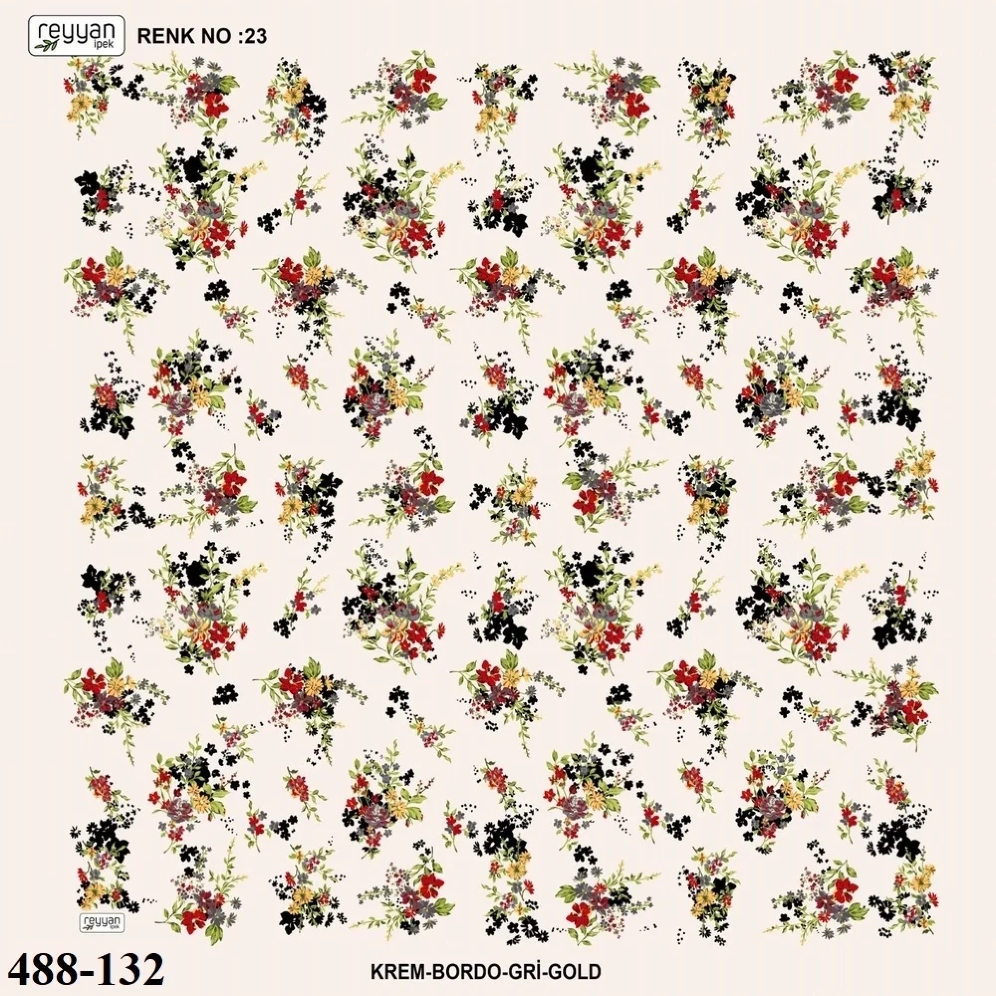 Reyyan İpek Desenli Oyalık Yazma 488-132
