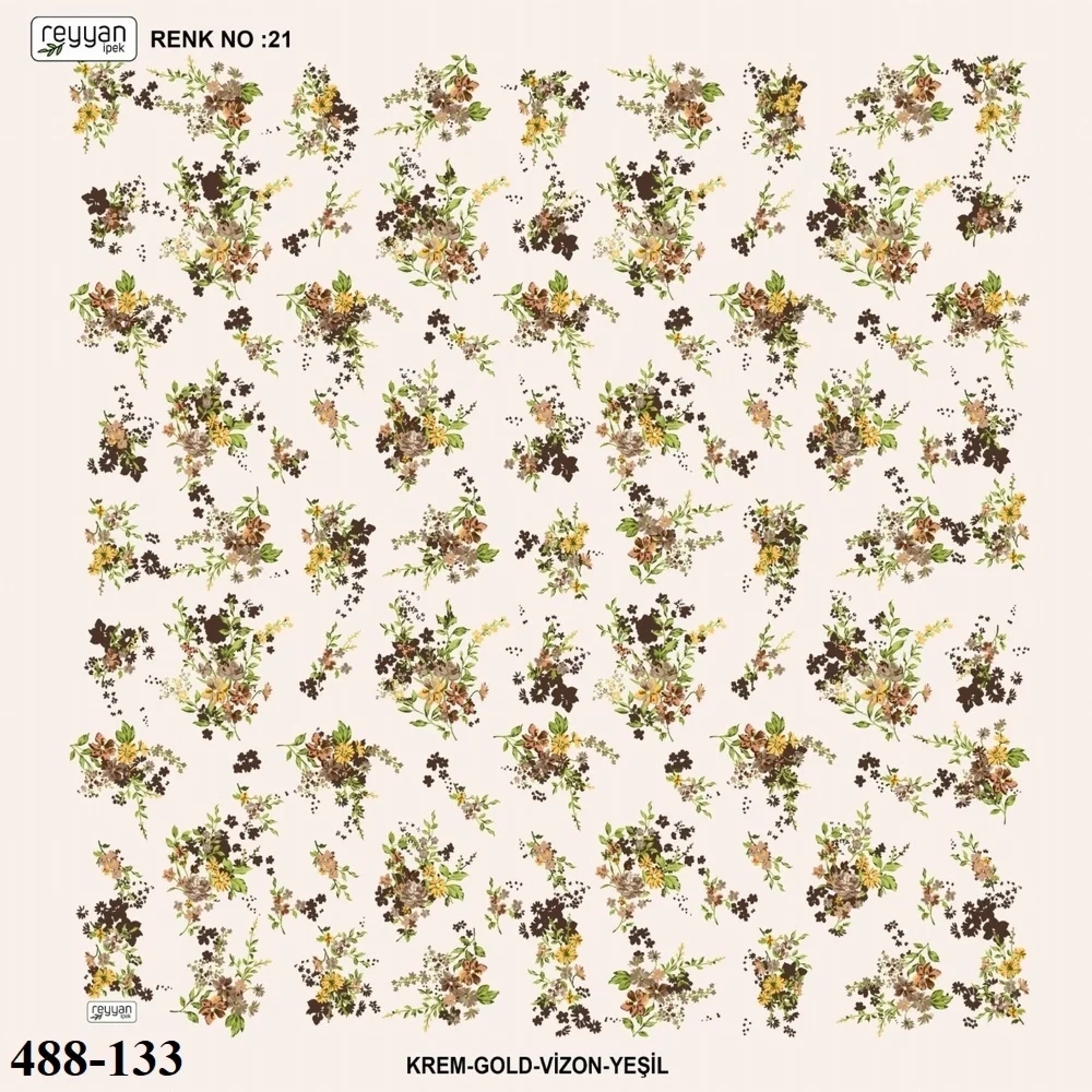 Reyyan İpek Desenli Oyalık Yazma 488-133