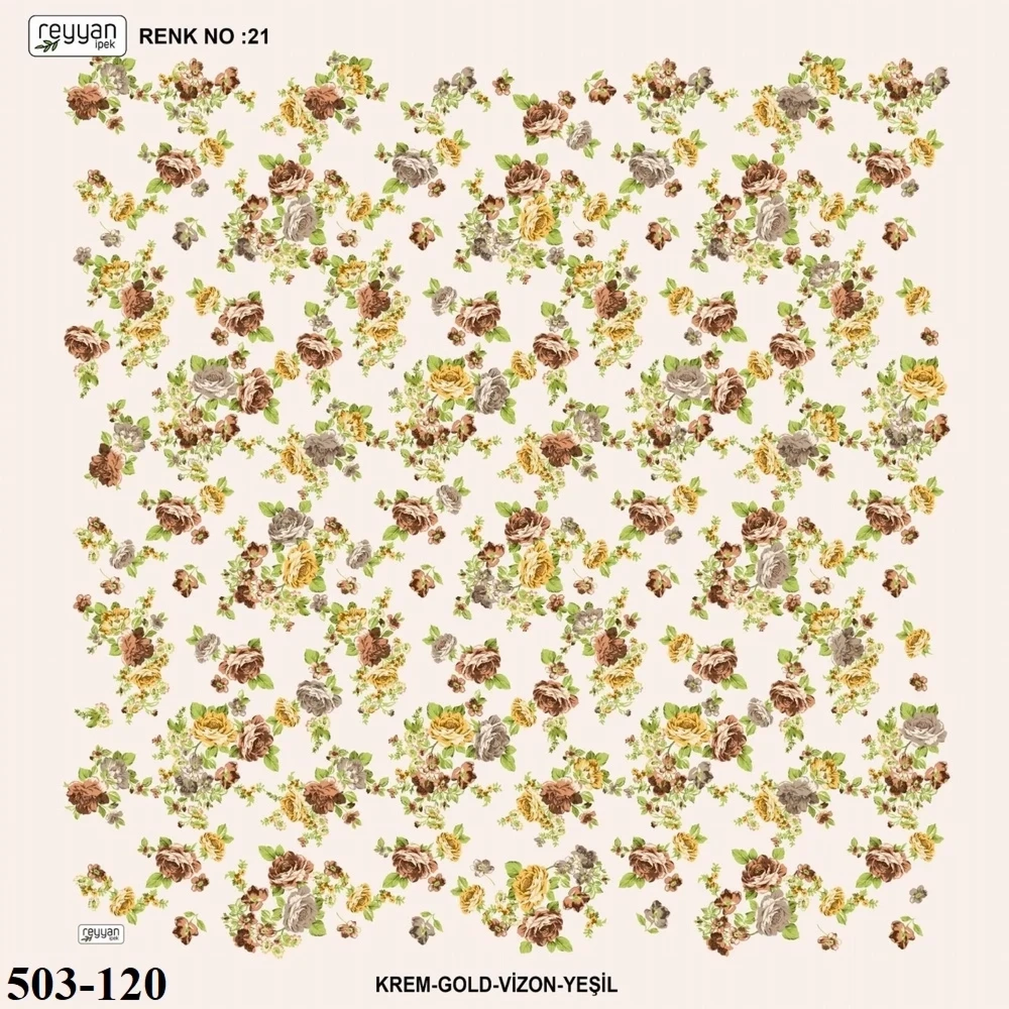 Reyyan İpek Desenli Oyalık Yazma 503-120