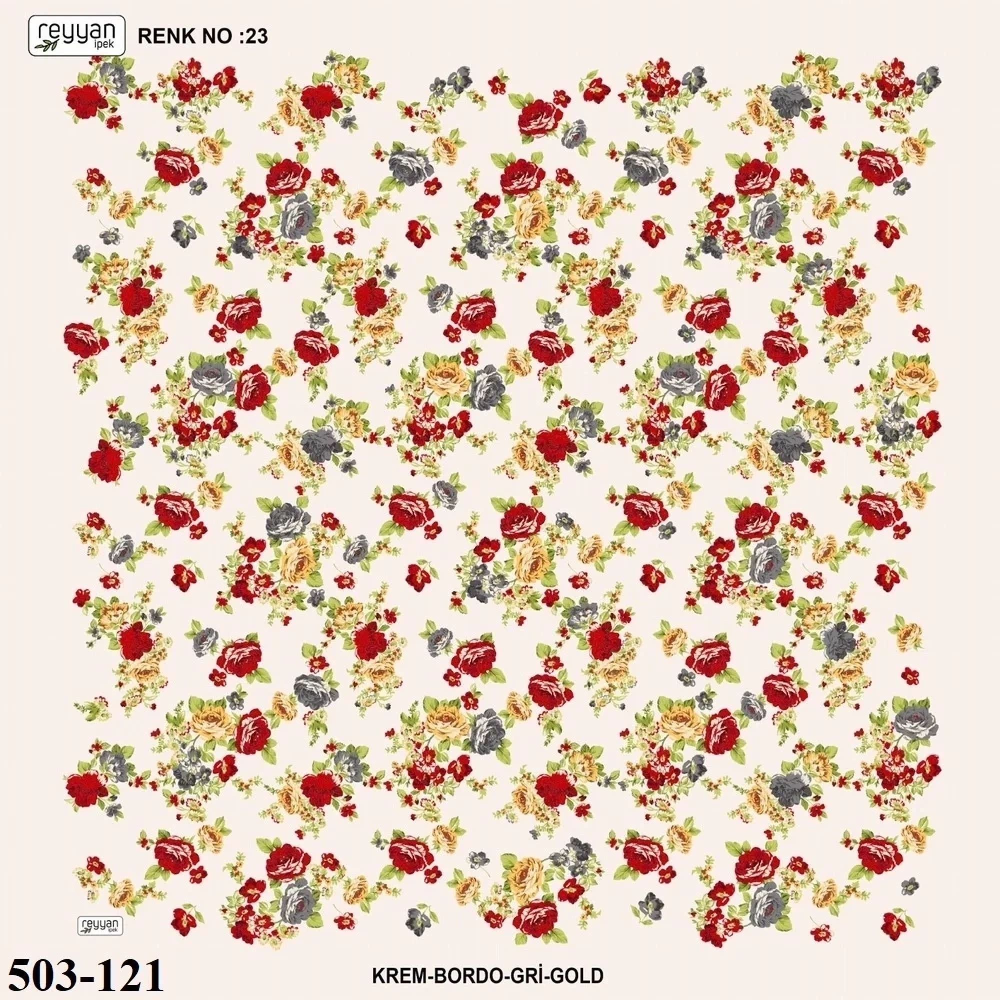 Reyyan İpek Desenli Oyalık Yazma 503-121