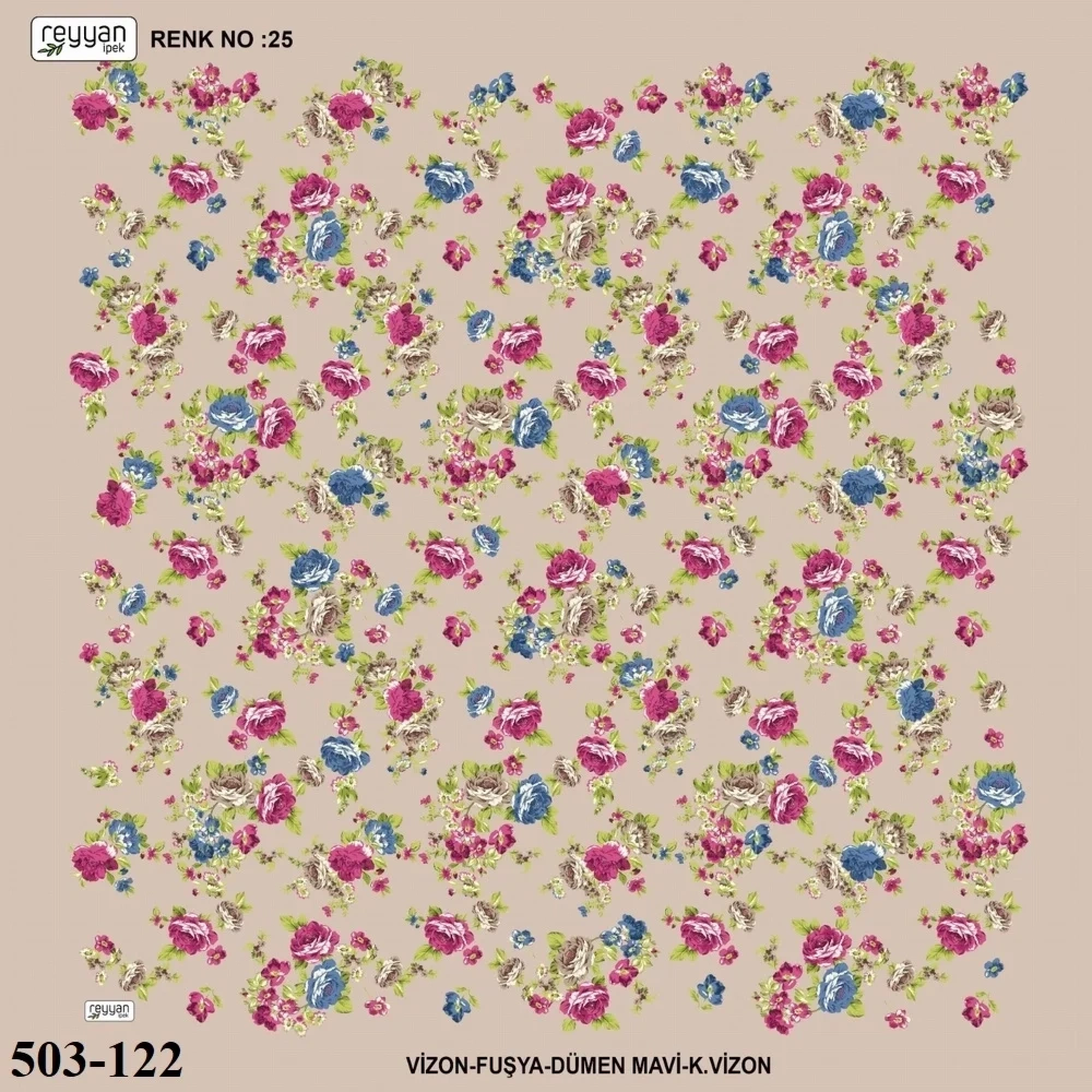 Reyyan İpek Desenli Oyalık Yazma 503-122