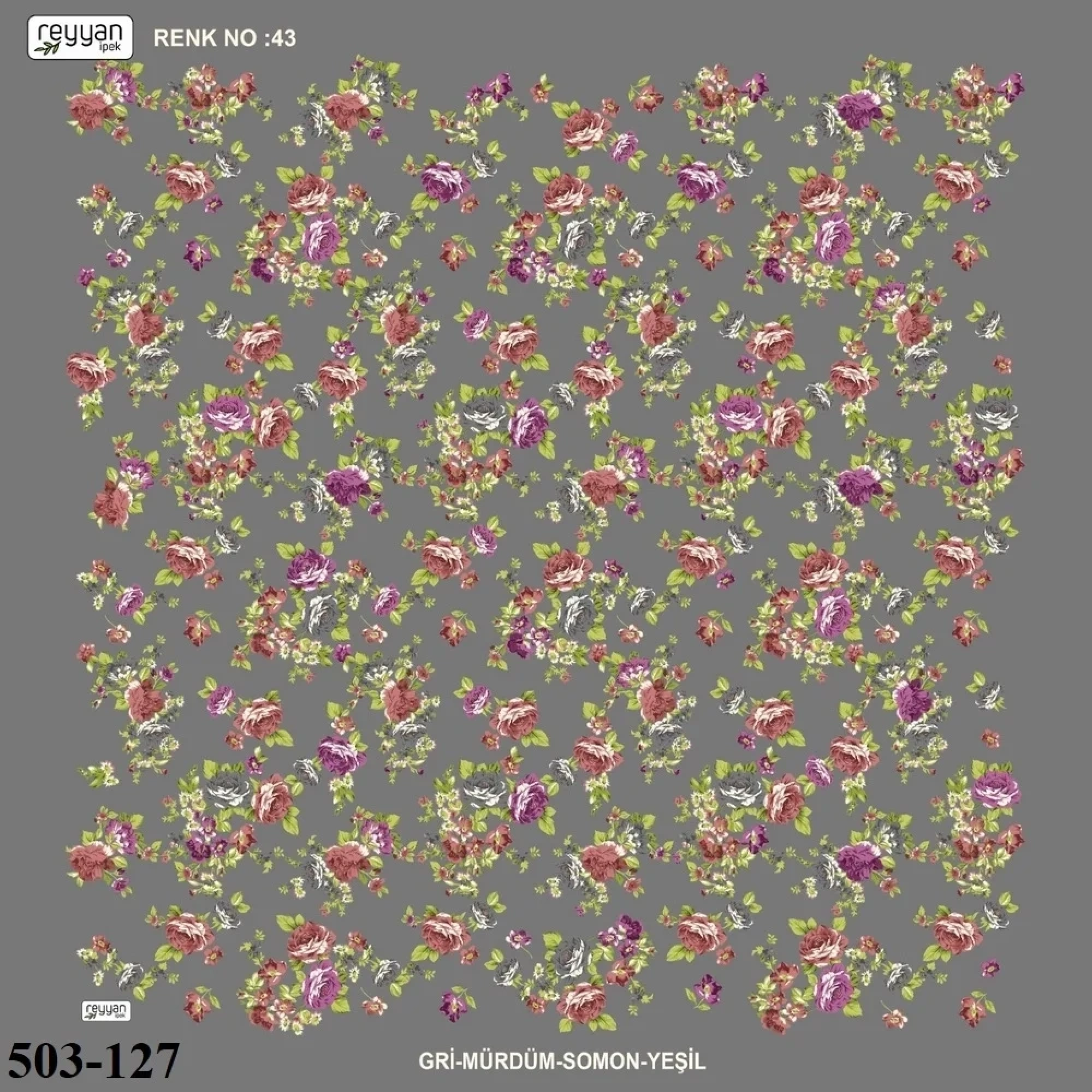 Reyyan İpek Desenli Oyalık Yazma 503-127