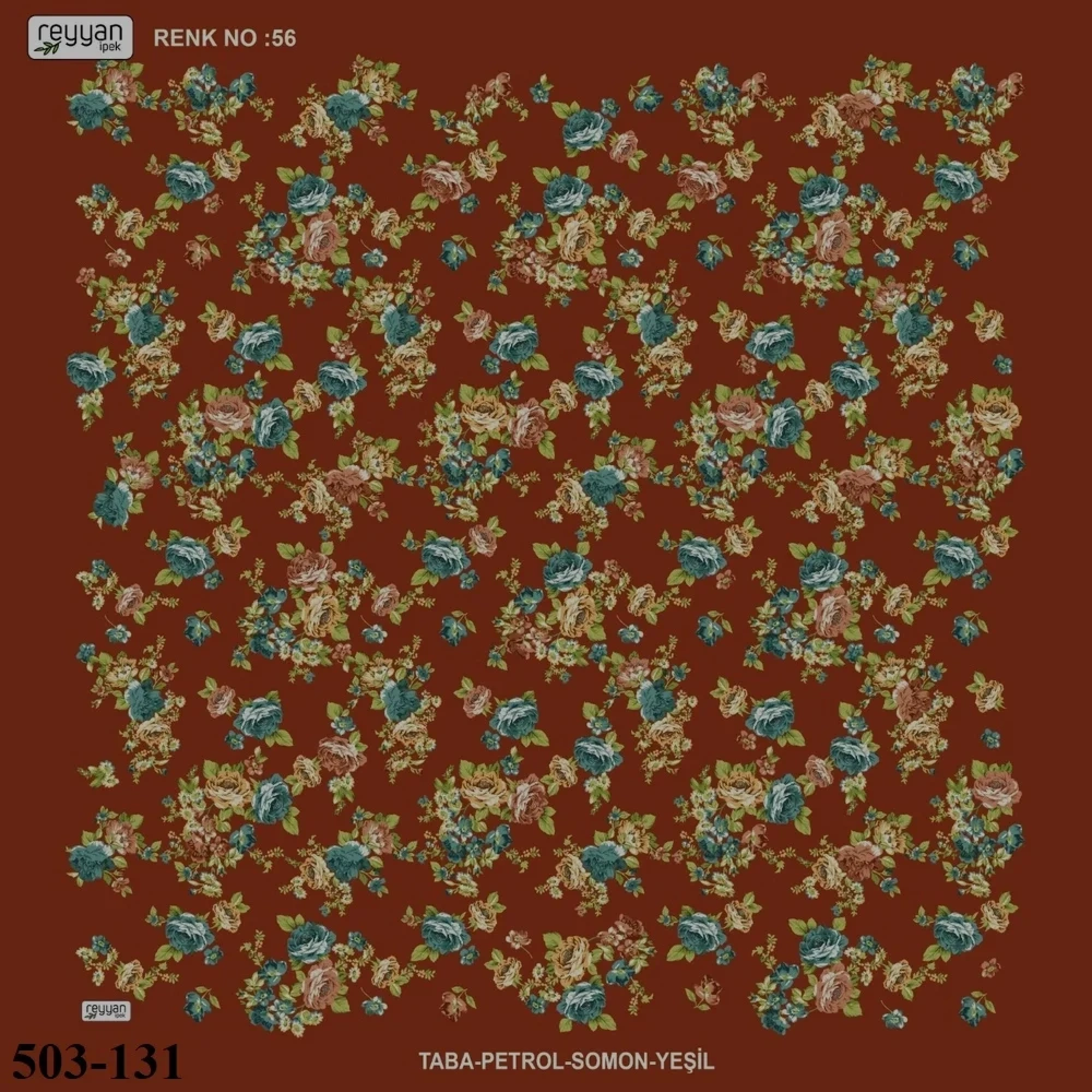Reyyan İpek Desenli Oyalık Yazma 503-131