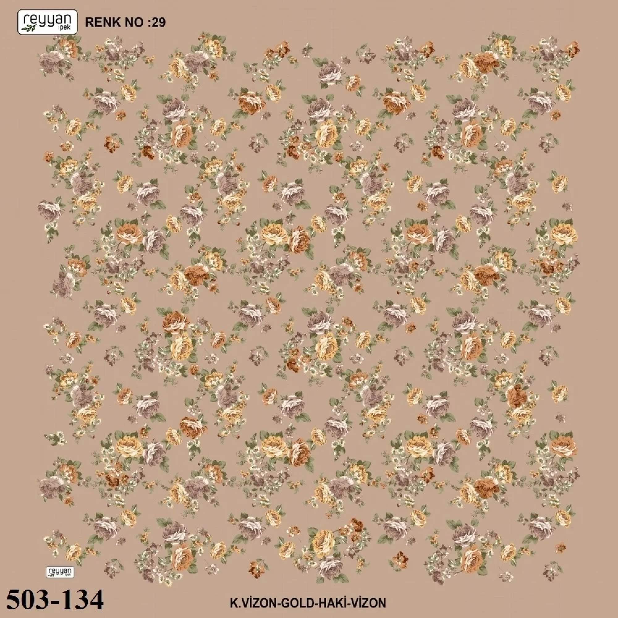 Reyyan İpek Desenli Oyalık Yazma 503-134