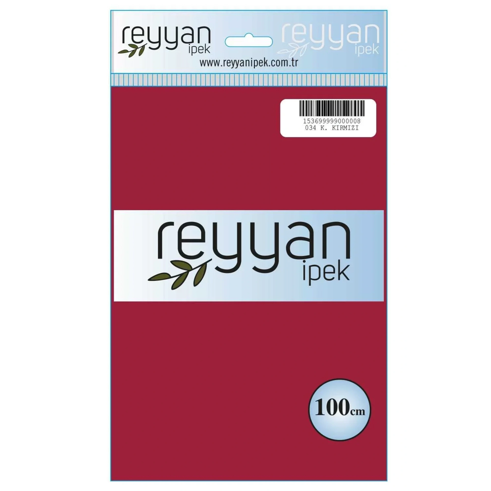 Reyyan İpek Düz Renk Oyalık Yazma reyyan-034 (K. Kırmızı)