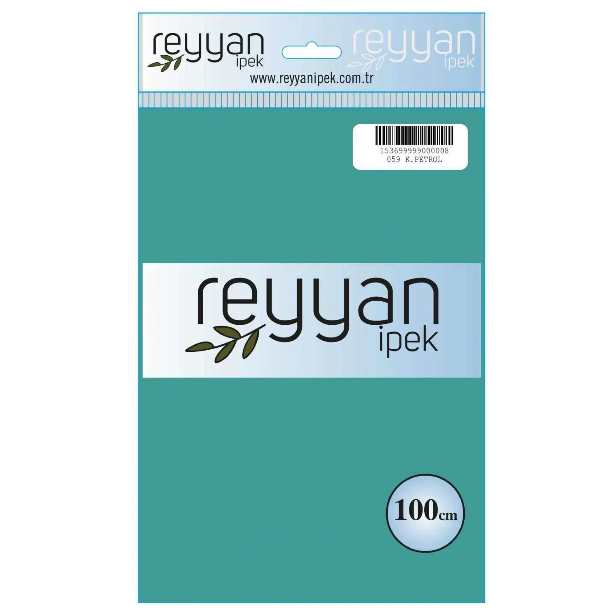 Reyyan İpek Düz Renk Oyalık Yazma reyyan-059 (açık petrol)