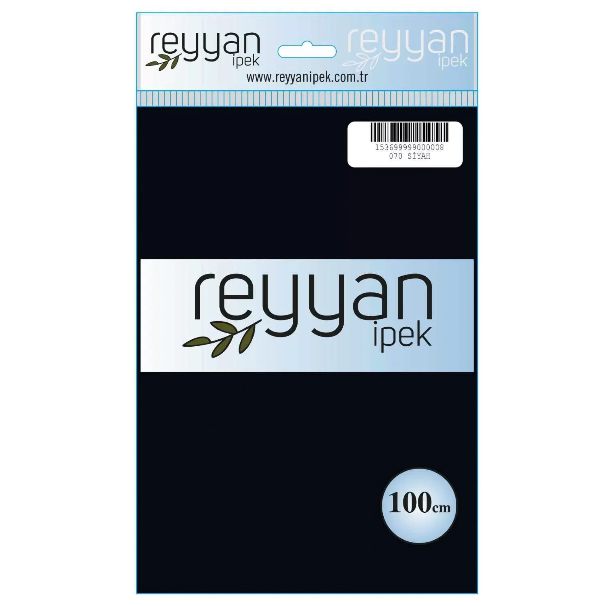 Reyyan İpek Düz Renk Oyalık Yazma reyyan-070 (siyah)