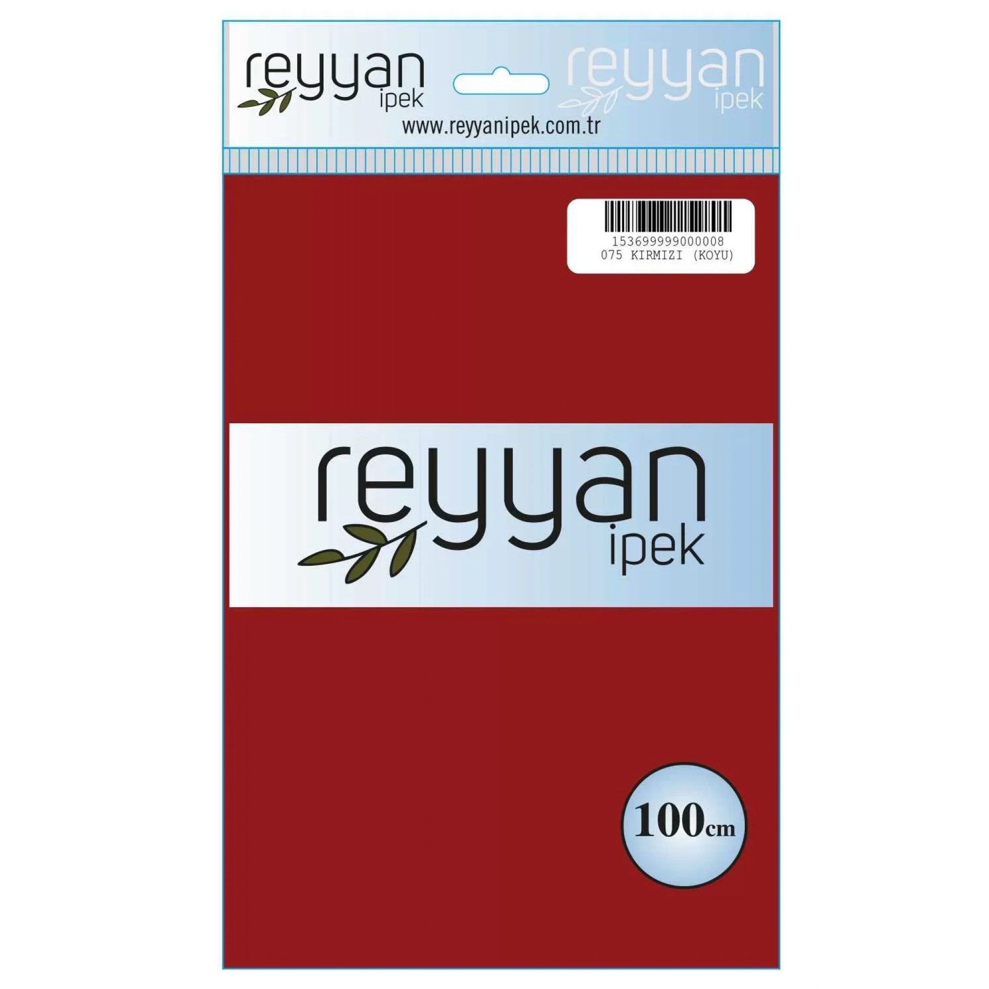 Reyyan İpek Düz Renk Oyalık Yazma reyyan-075 (k.b. kırmızı)