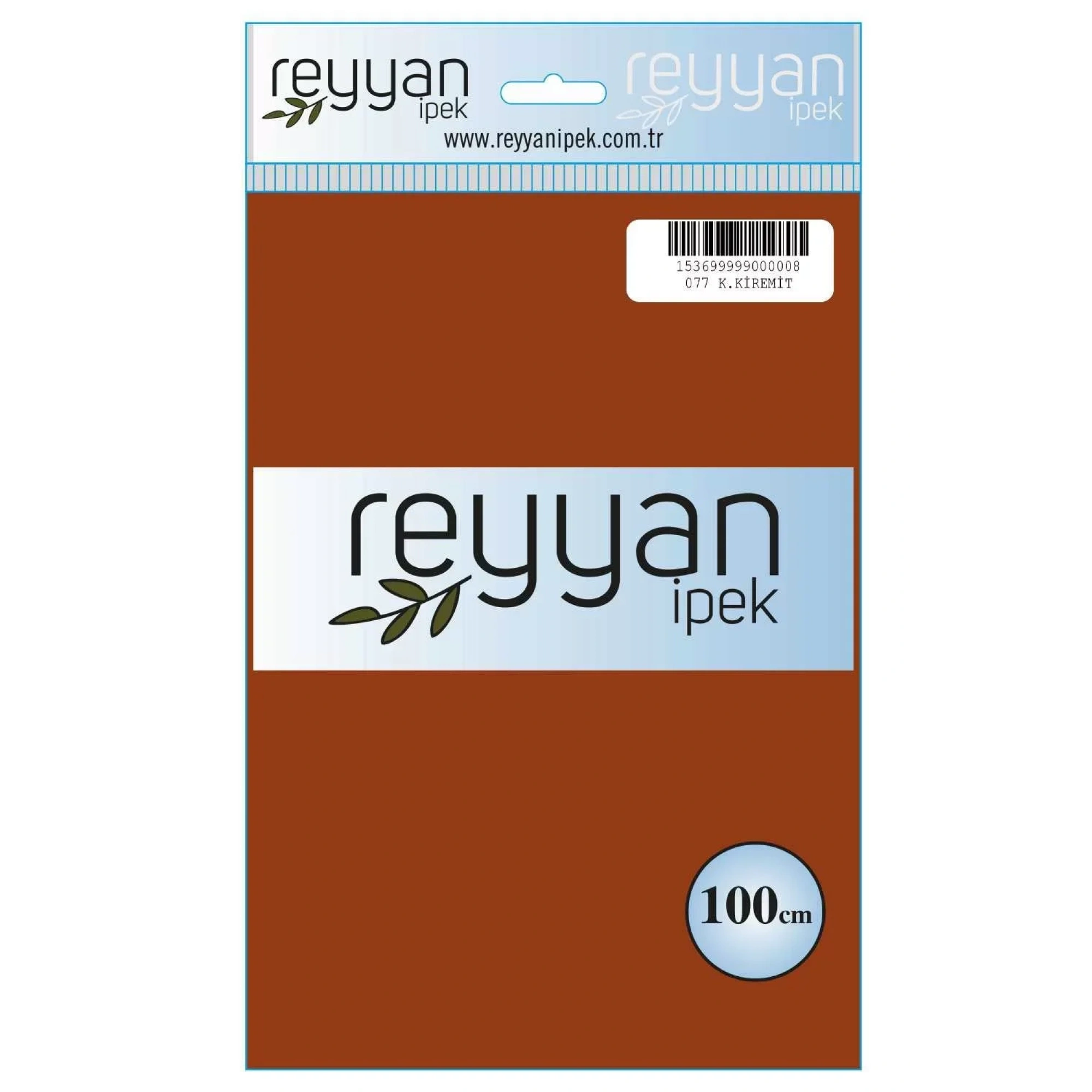 Reyyan İpek Düz Renk Oyalık Yazma reyyan-077 (k. kiremit-taba)