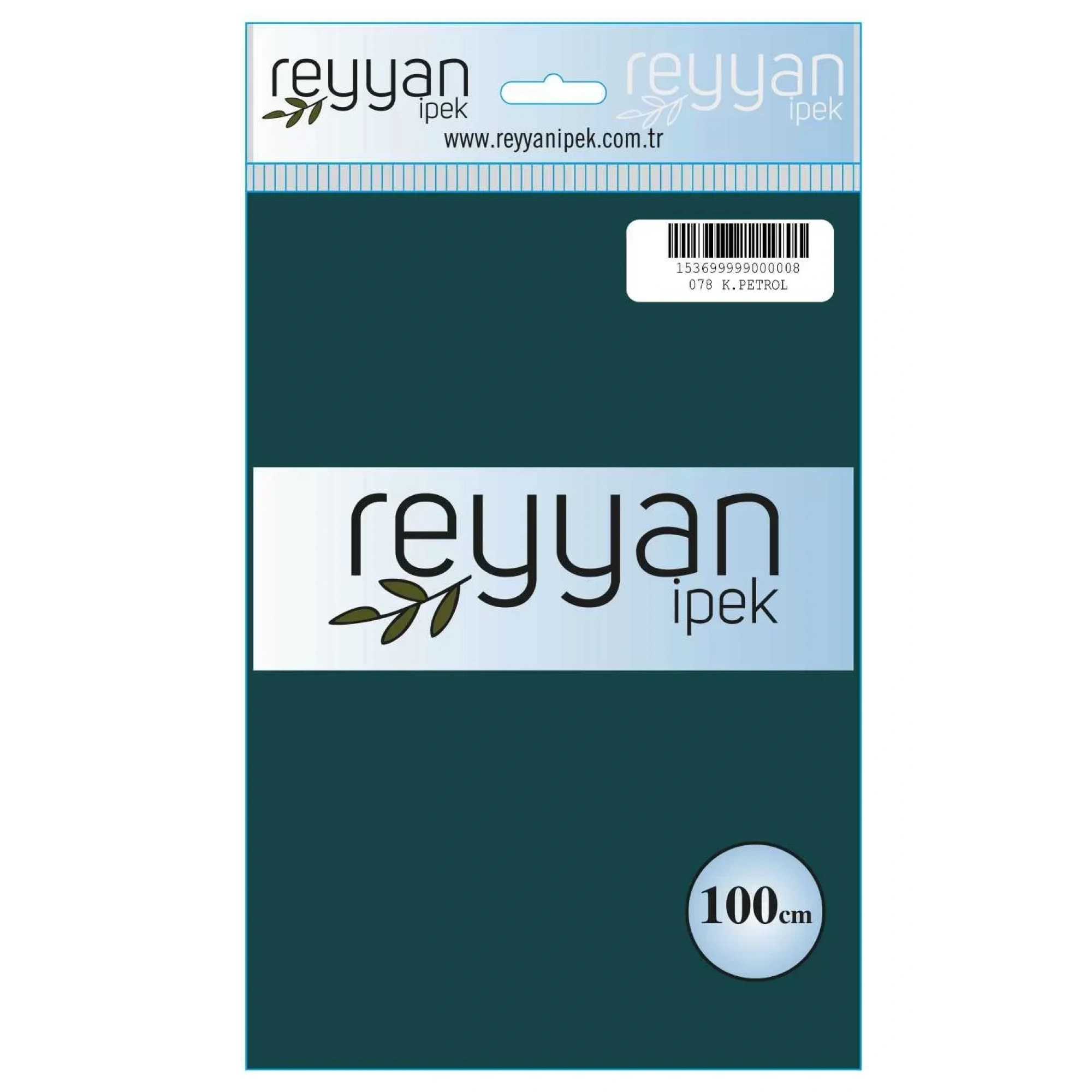 Reyyan İpek Düz Renk Oyalık Yazma reyyan-078 (k. petrol)