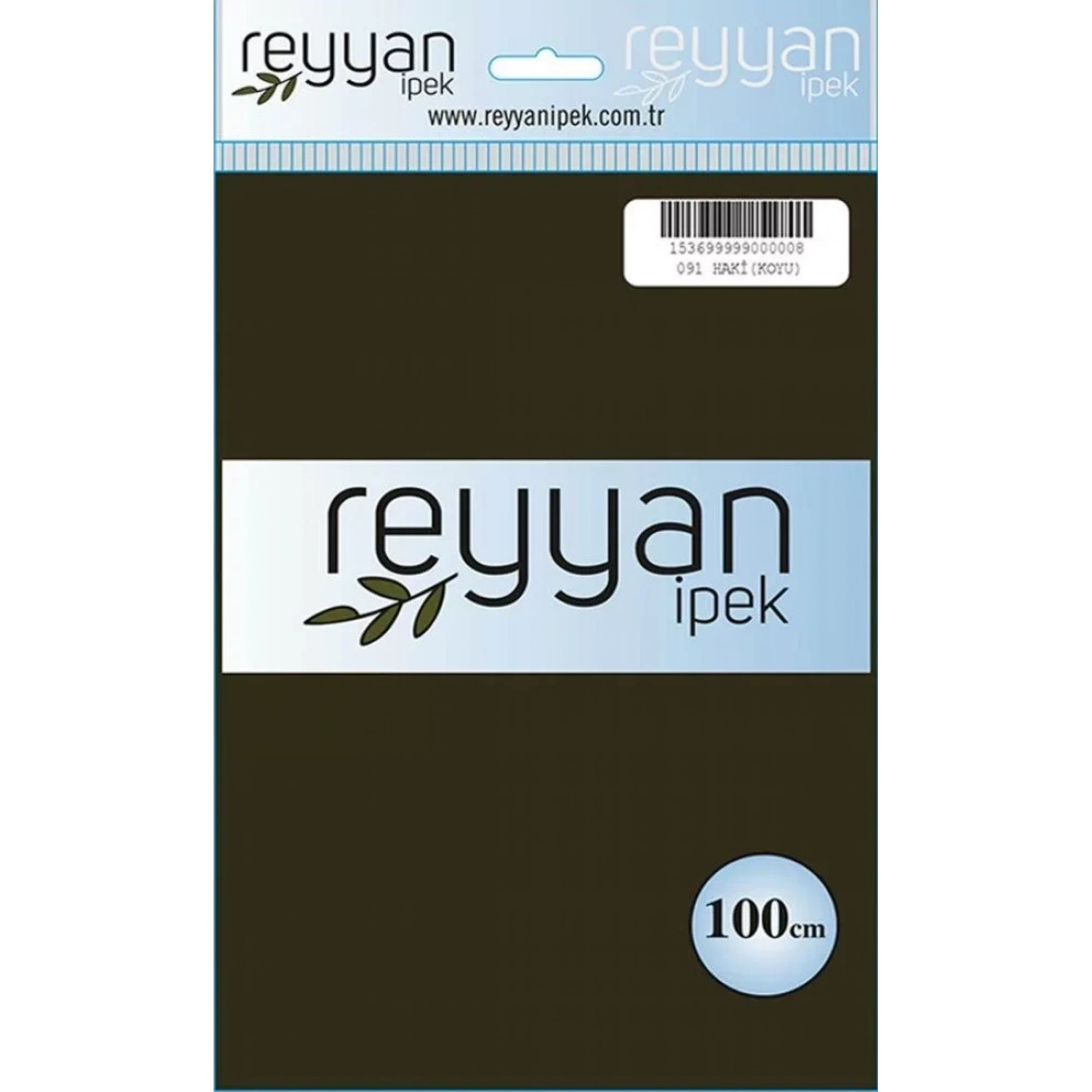 Reyyan İpek Düz Renk Oyalık Yazma reyyan-091 (haki koyu)