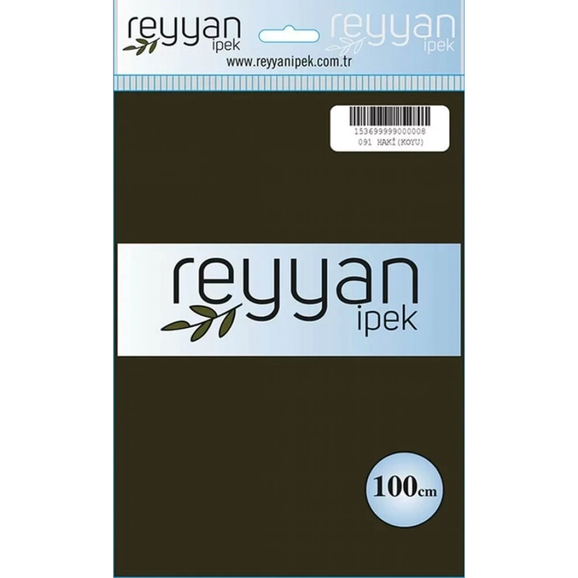 Reyyan İpek Düz Renk Oyalık Yazma reyyan-091 (haki koyu)