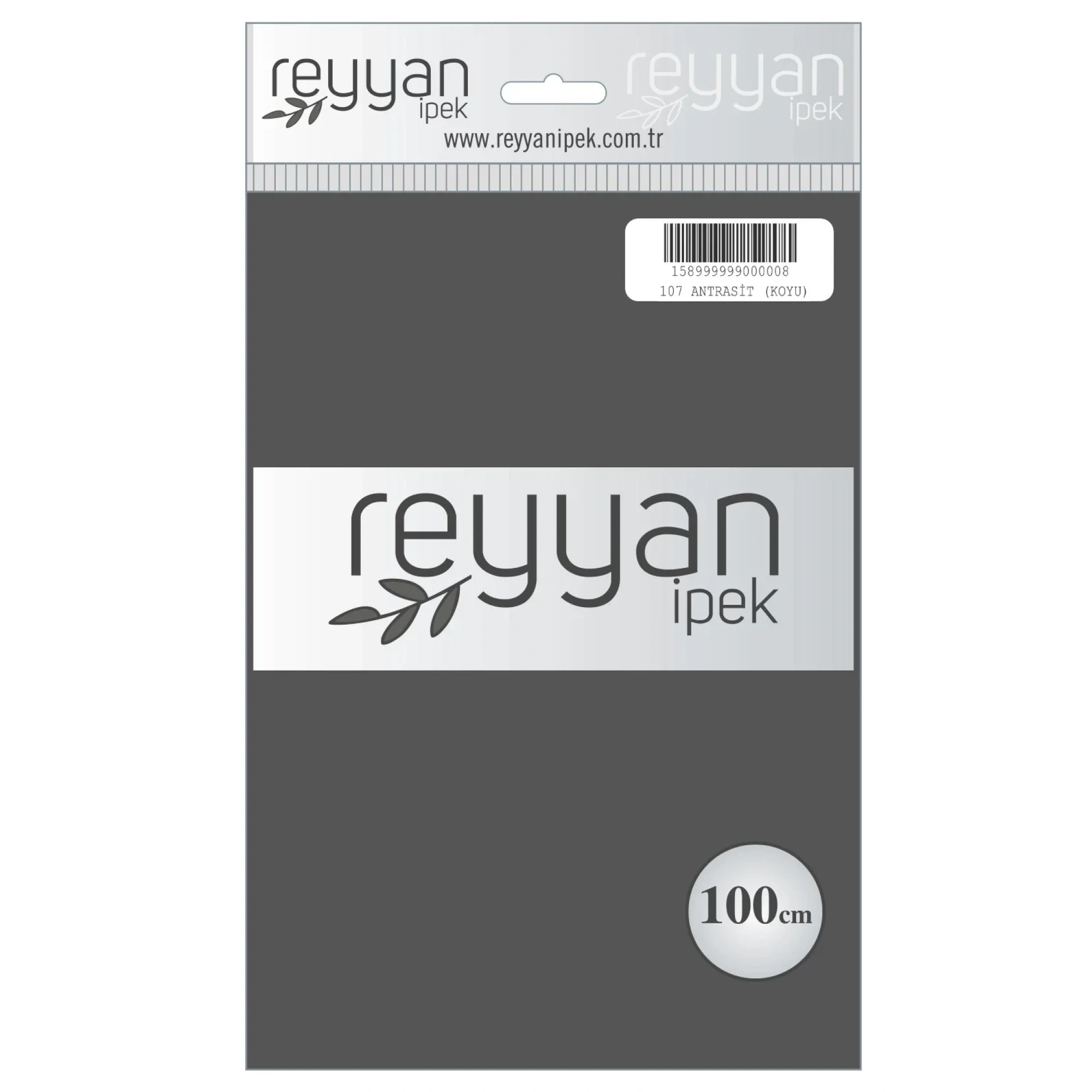 Reyyan İpek Düz Renk Oyalık Yazma reyyan-107 (Belis-Antrasit (Koyu)