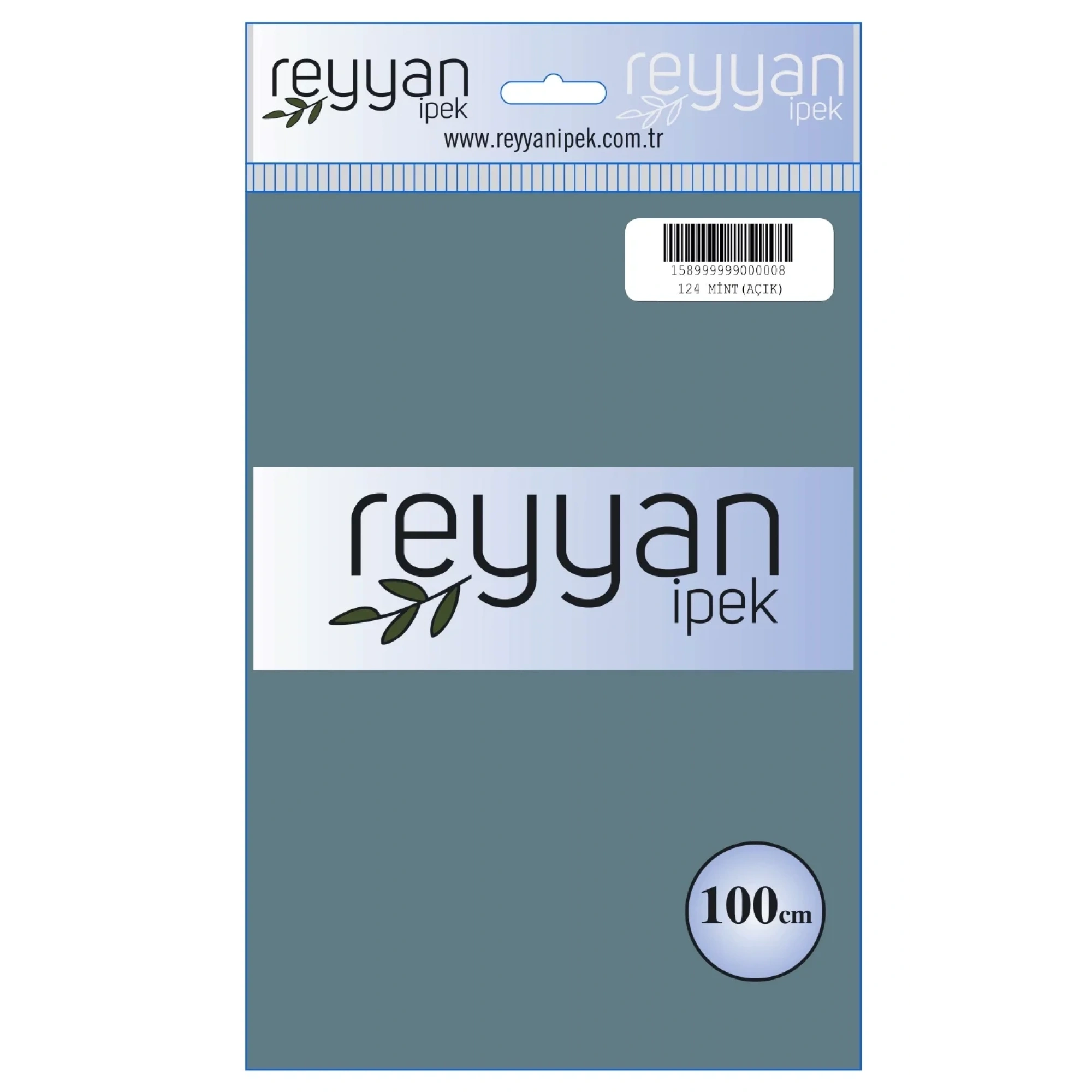 Reyyan İpek Düz Renk Oyalık Yazma reyyan-124 (mint açık-ok. mavisi)