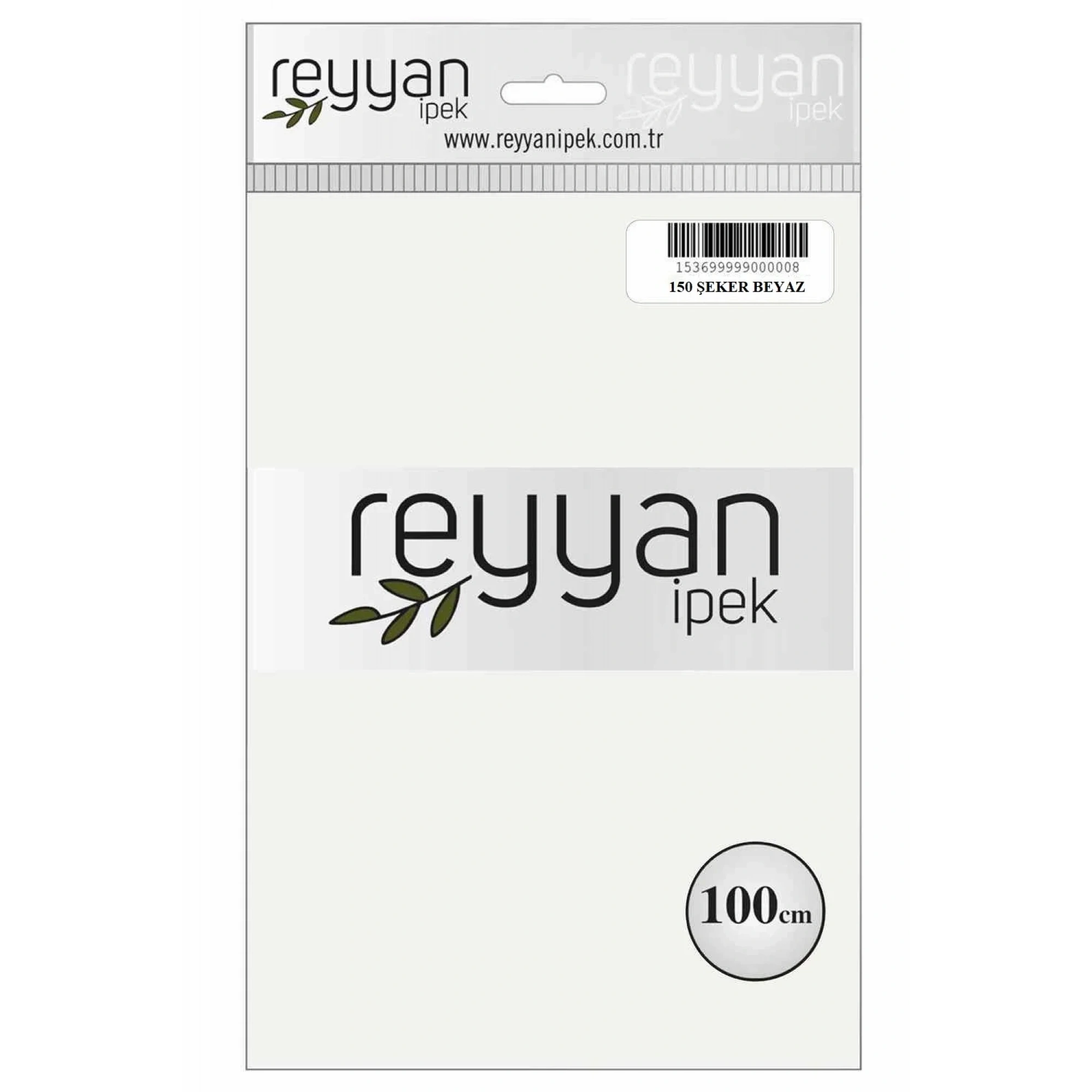 Reyyan İpek Düz Renk Oyalık Yazma reyyan-150 Şeker Beyaz