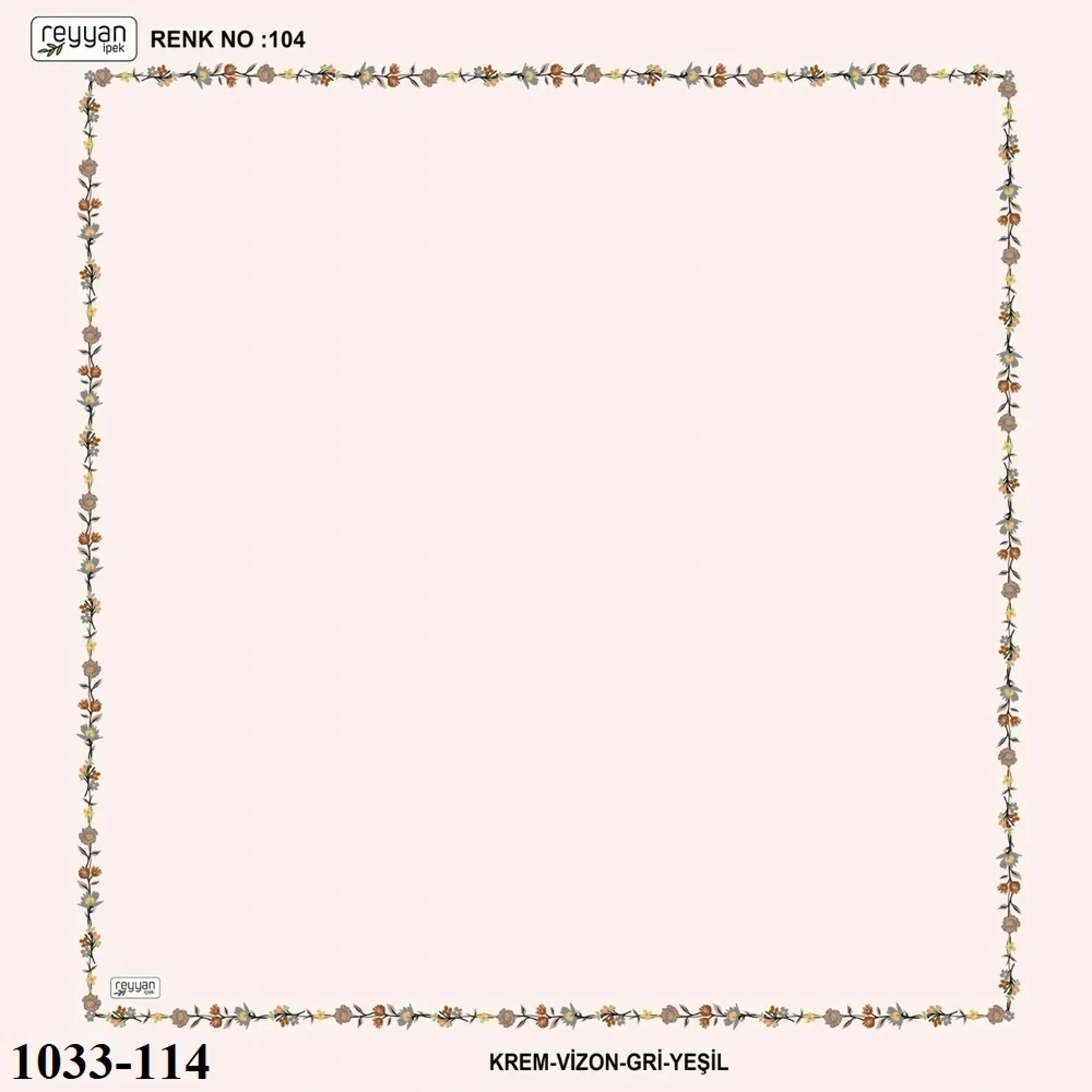 Reyyan İpek İçi Boş Desenli Oyalık Yazma 1033-114