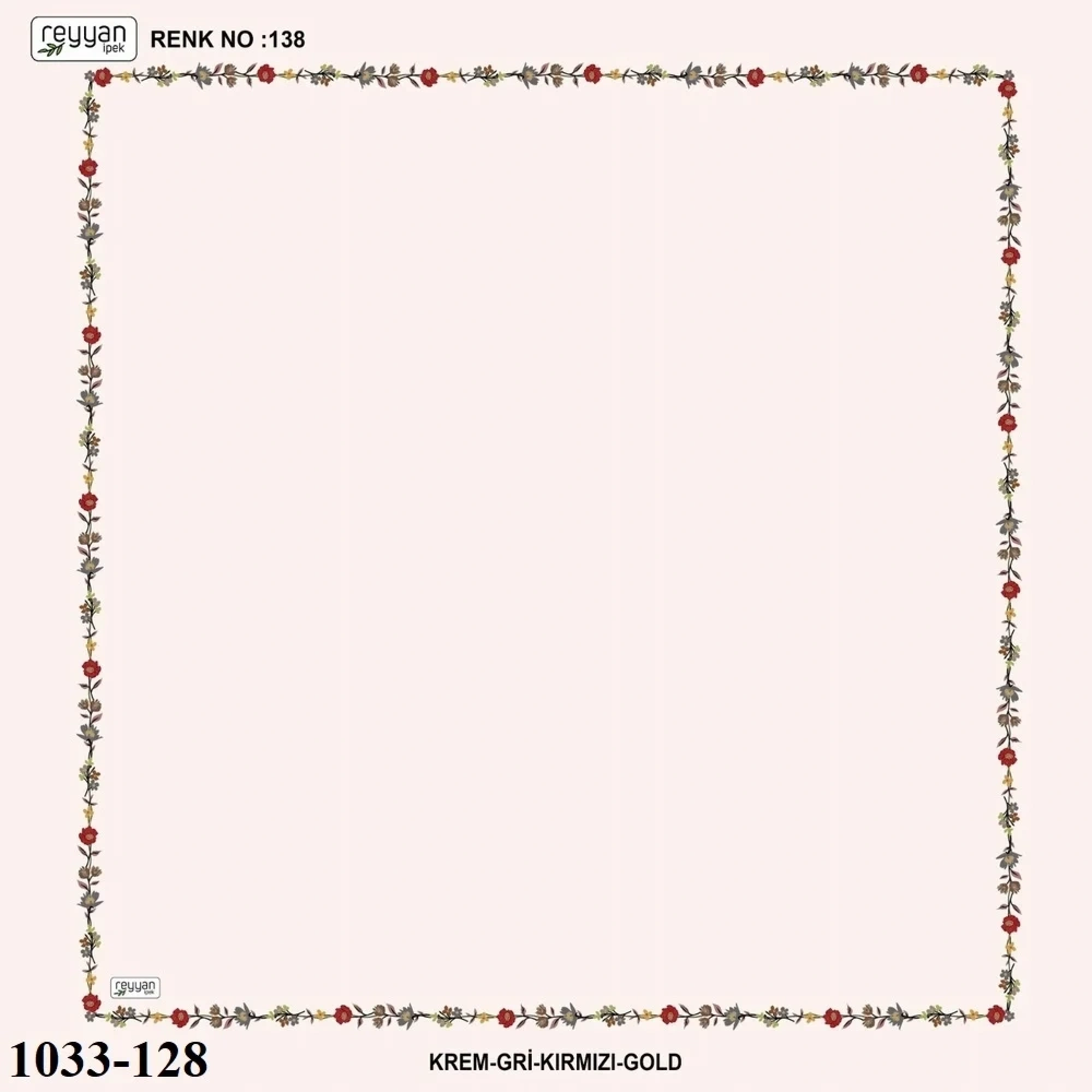 Reyyan İpek İçi Boş Desenli Oyalık Yazma 1033-128