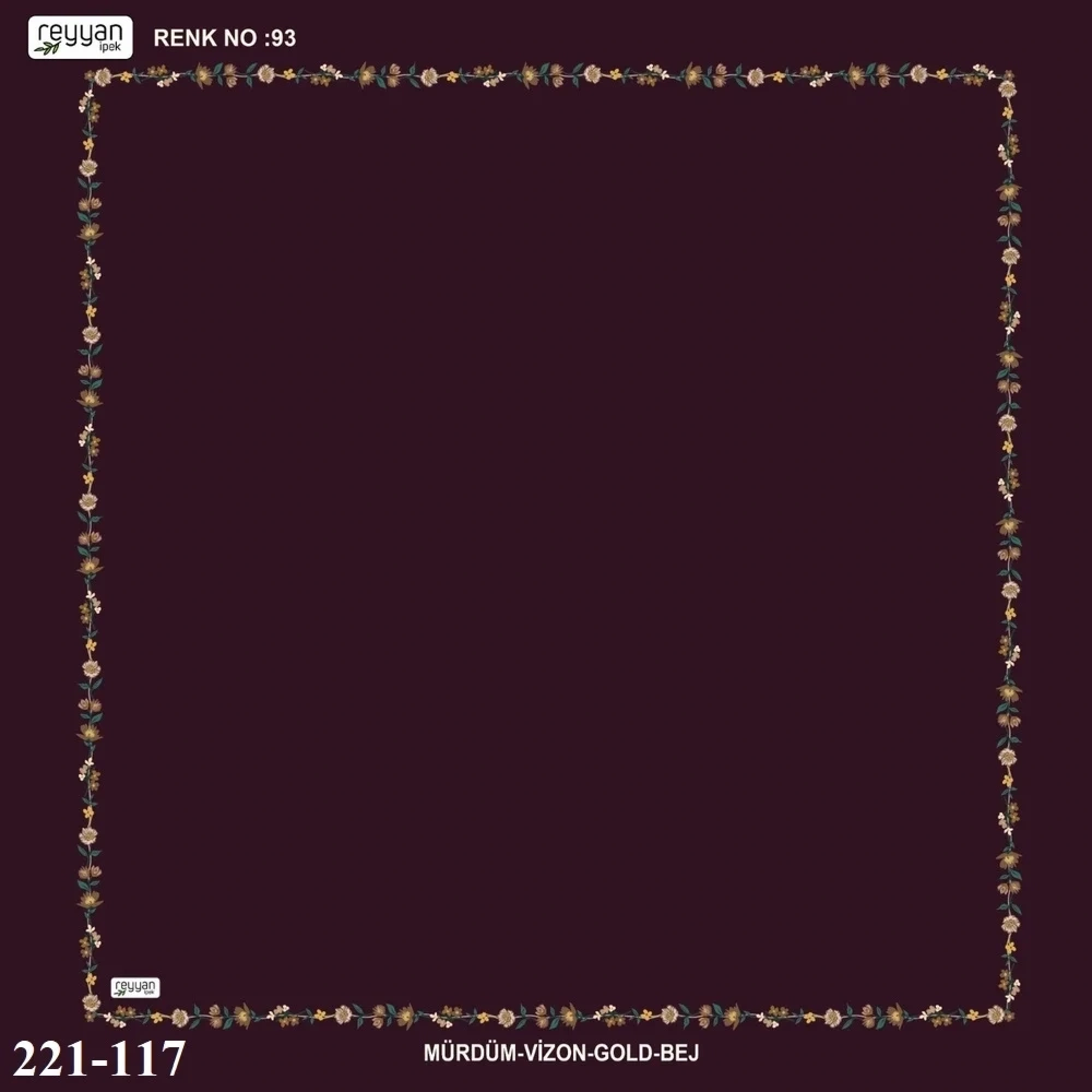 Reyyan İpek İçi Boş Desenli Oyalık Yazma 221-117