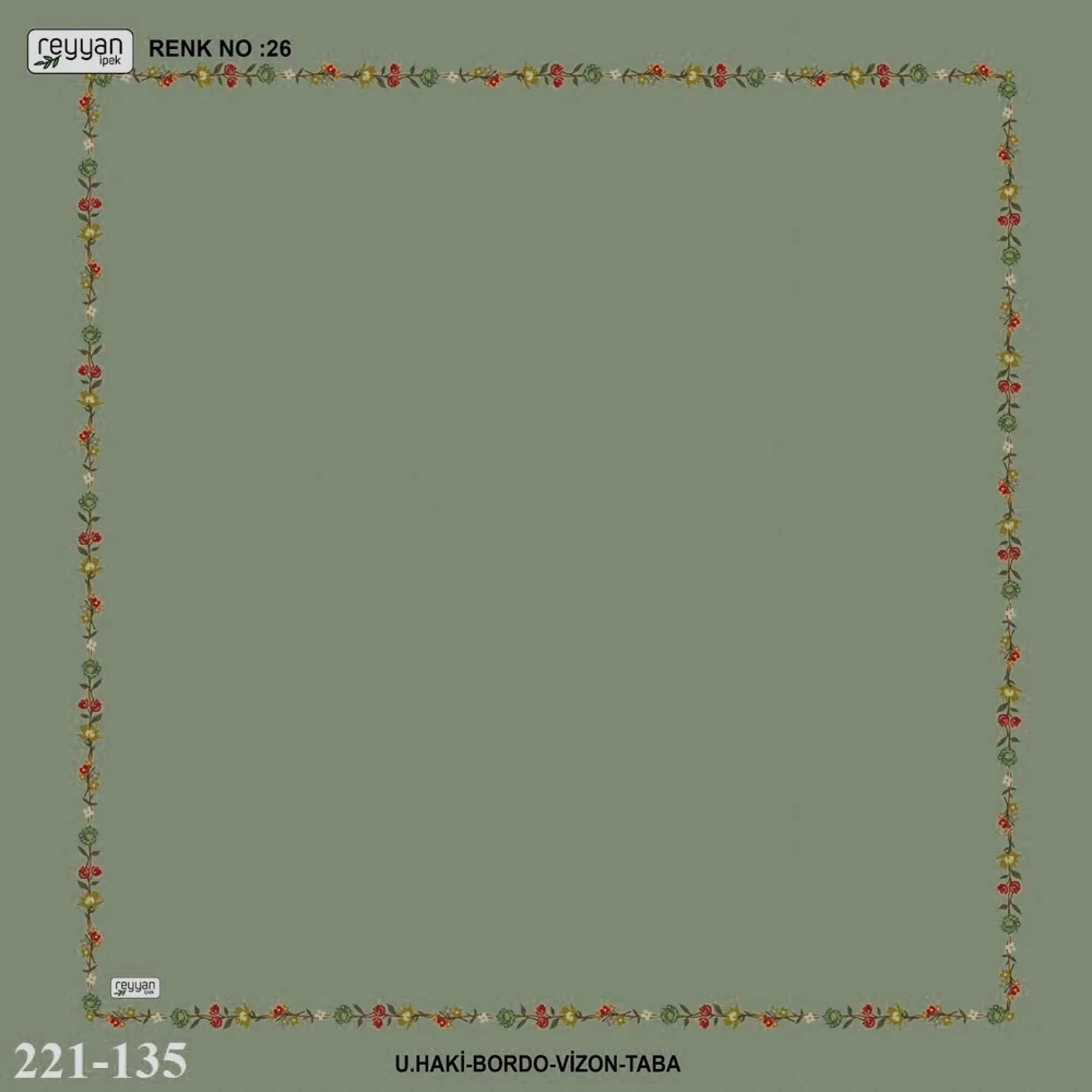Reyyan İpek İçi Boş Desenli Oyalık Yazma 221-135