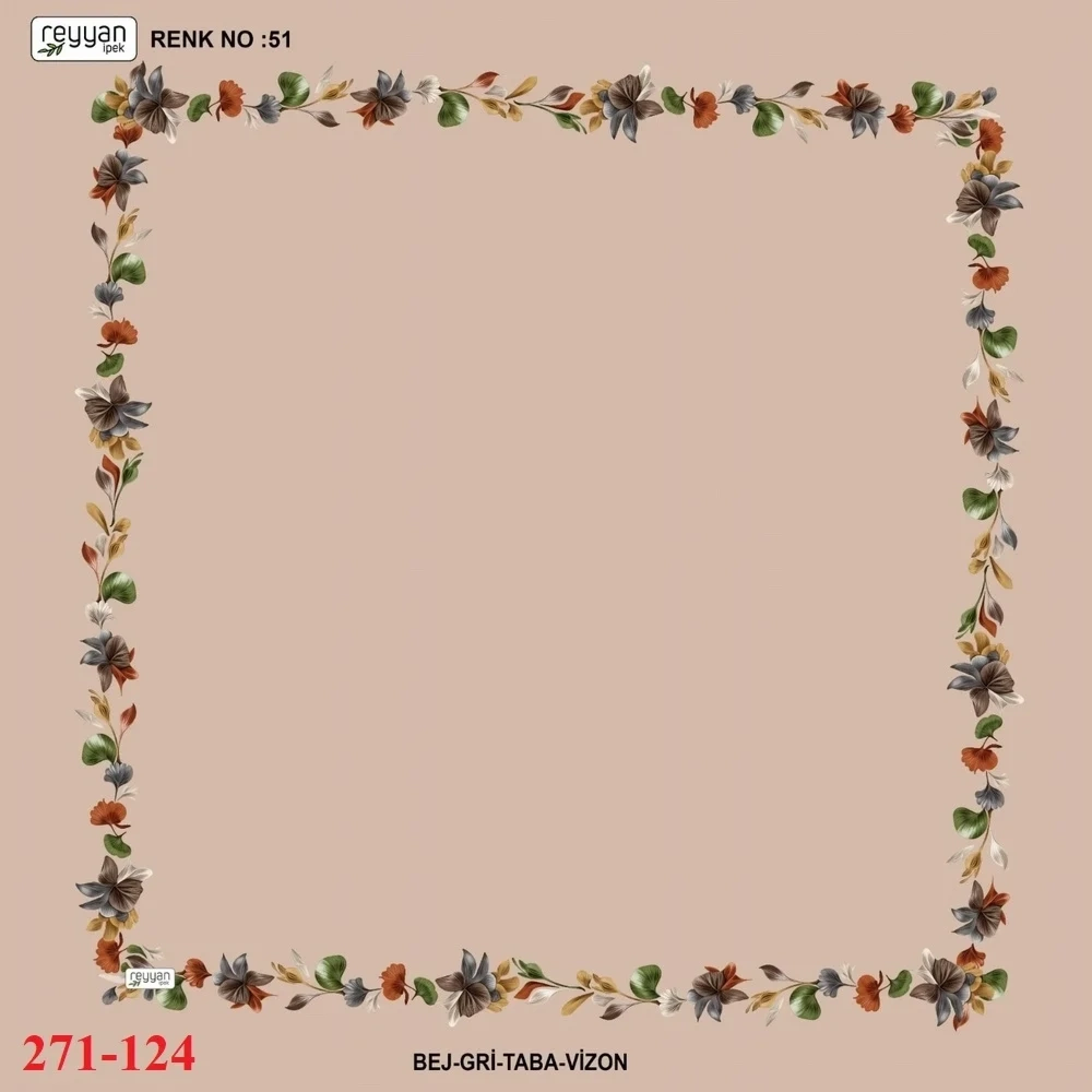 Reyyan İpek İçi Boş Desenli Oyalık Yazma 271-124