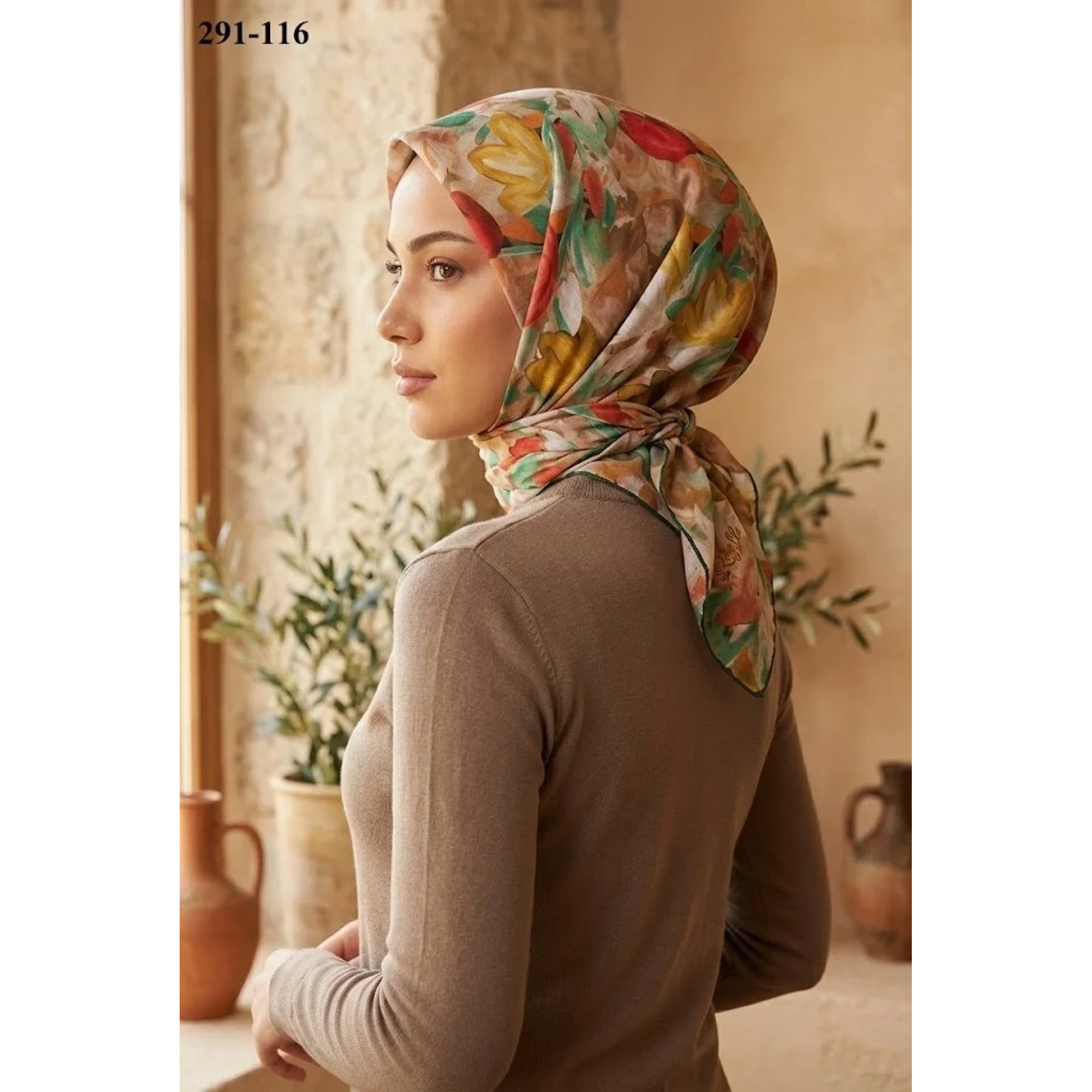 Rozella Soft Pamuk Eşarp 291-116
