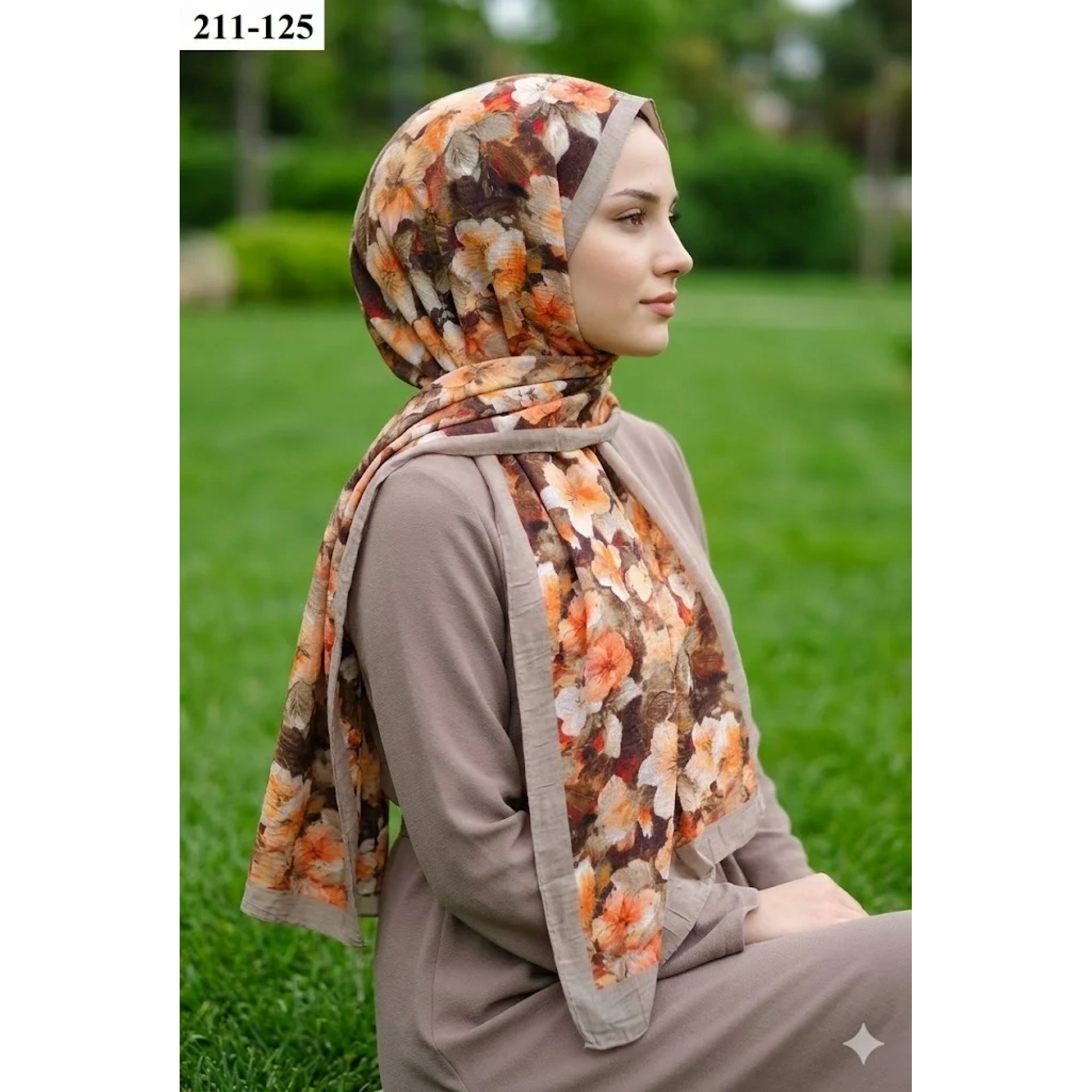 Sharell Bambu Kraş Pamuk Şal (Açık Vizon) 211-125