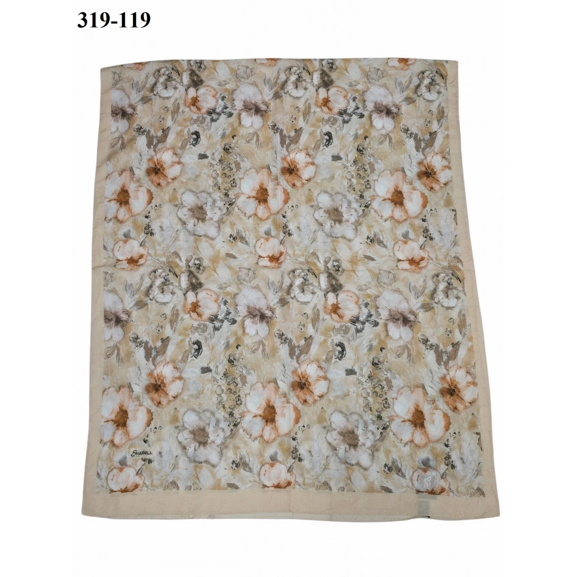 Sharell Desenli Bambu Kraş Pamuk Şal 319-119