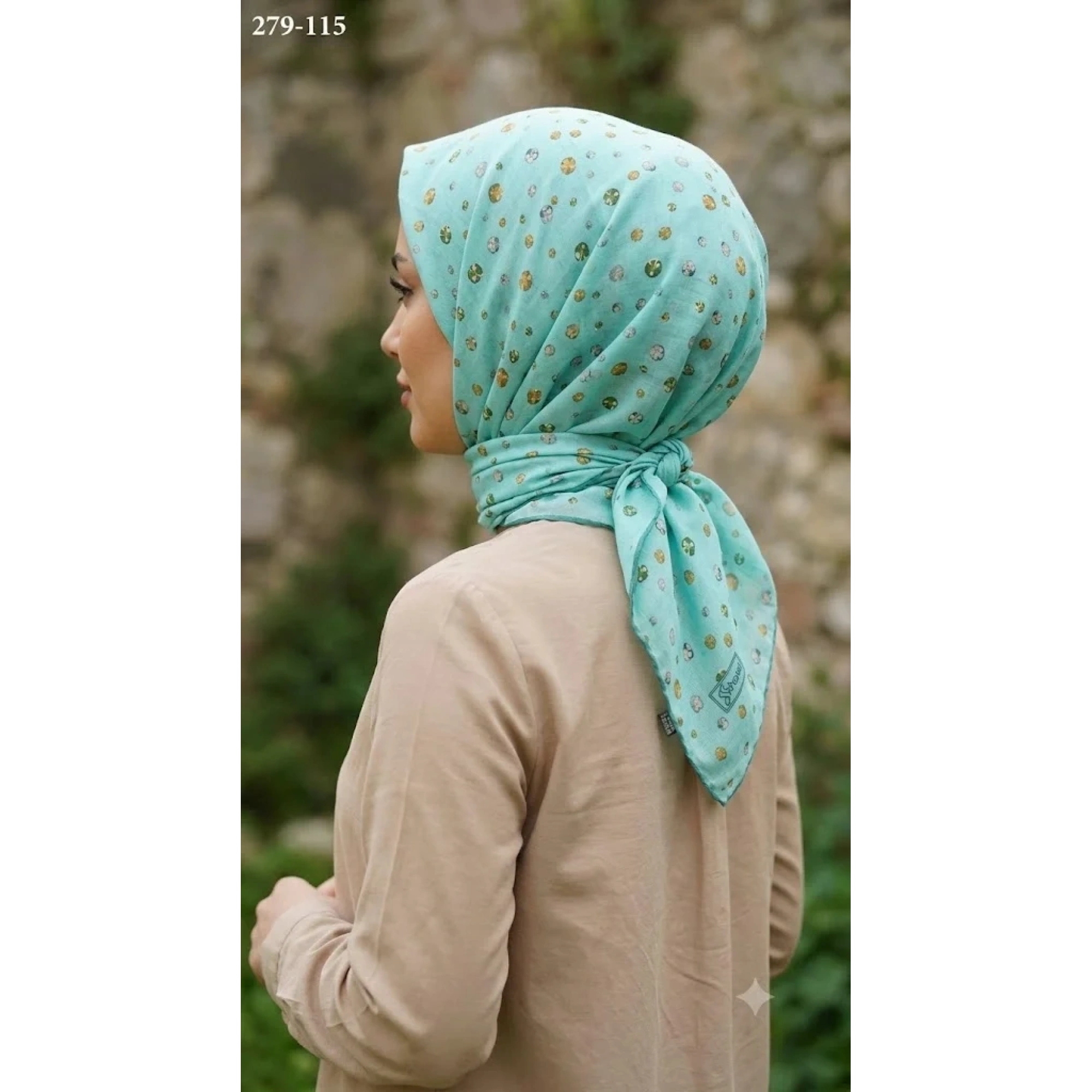 Sharell Desenli Soft Pamuk Eşarp 279-115