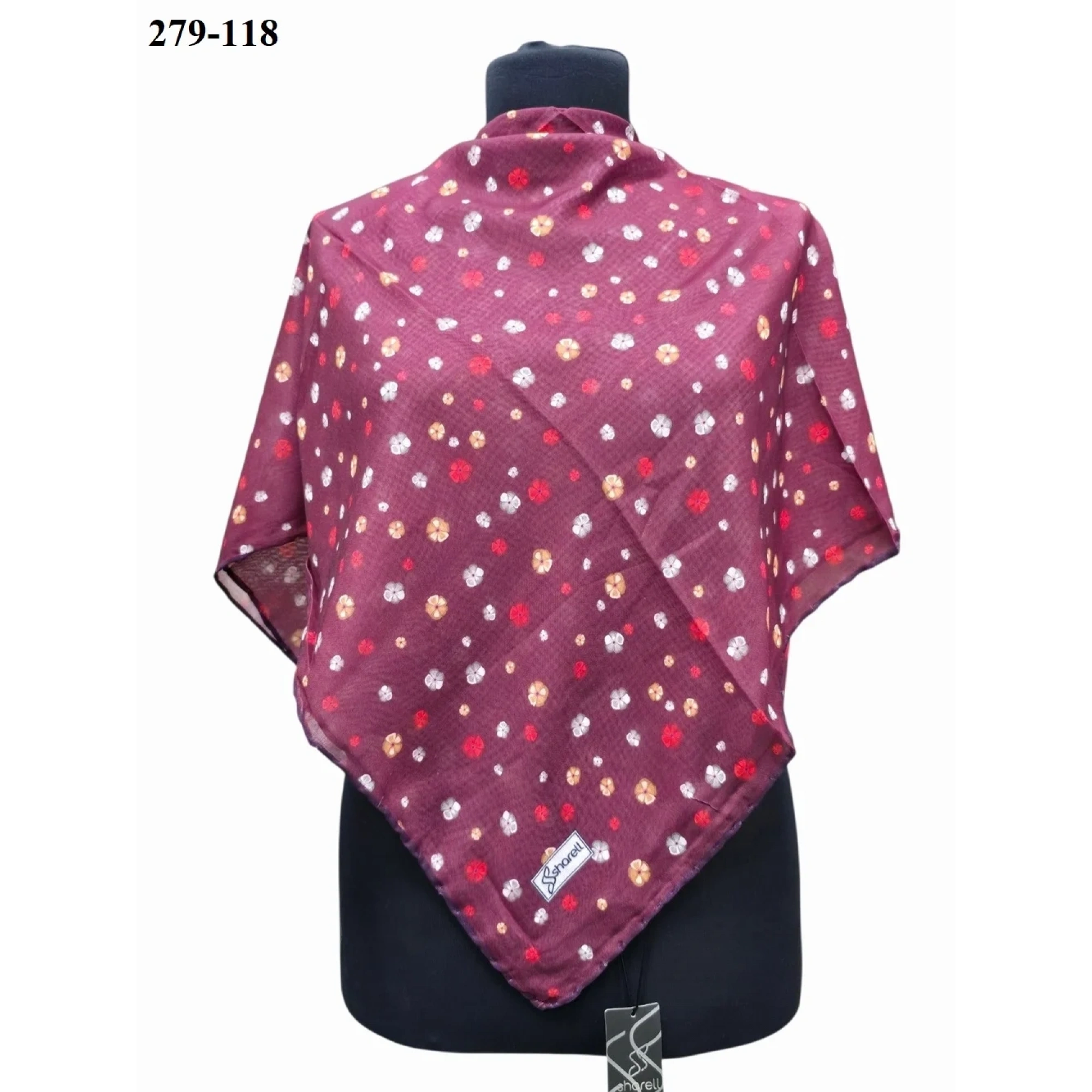 Sharell Desenli Soft Pamuk Eşarp 279-118