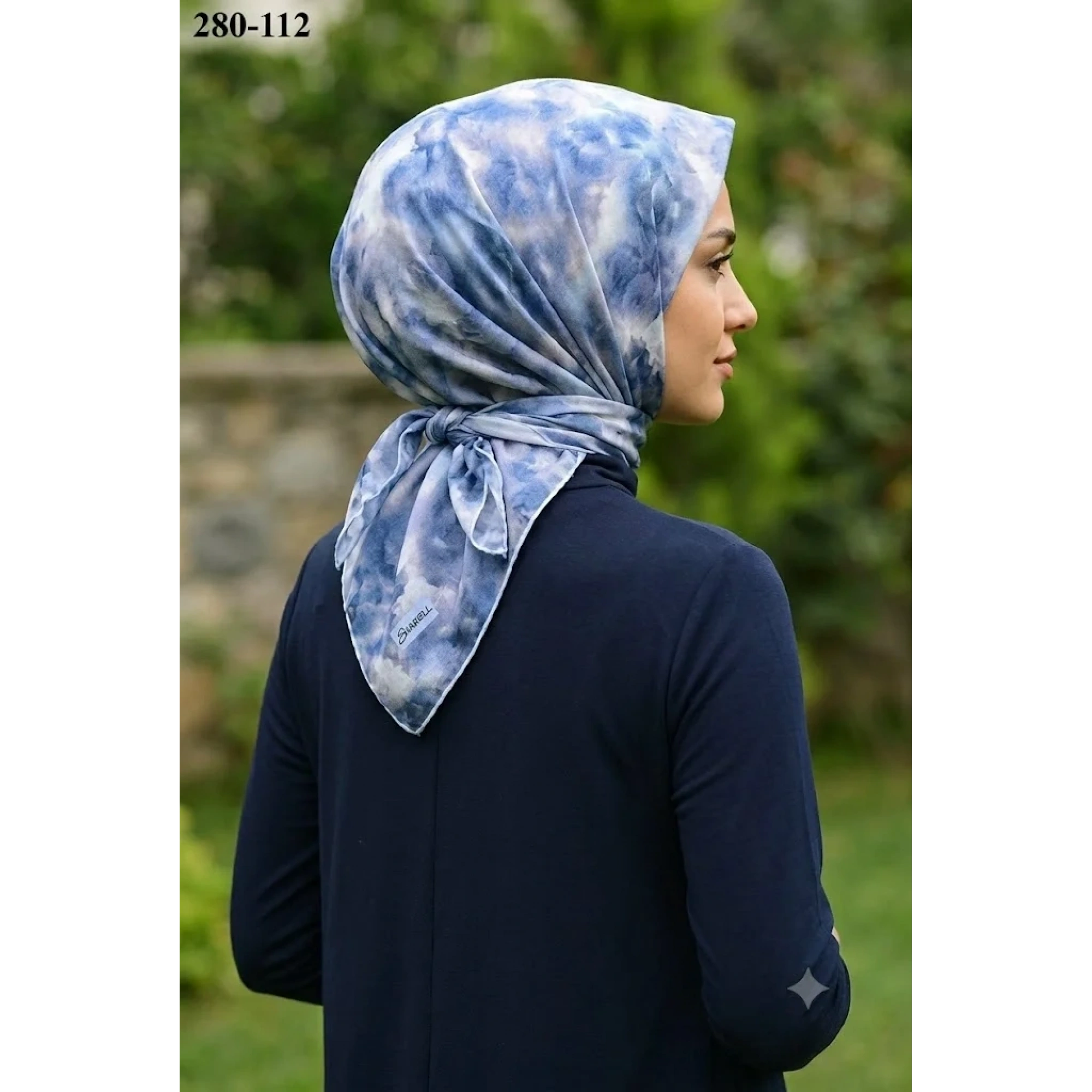 Sharell Desenli Soft Pamuk Eşarp 280-112