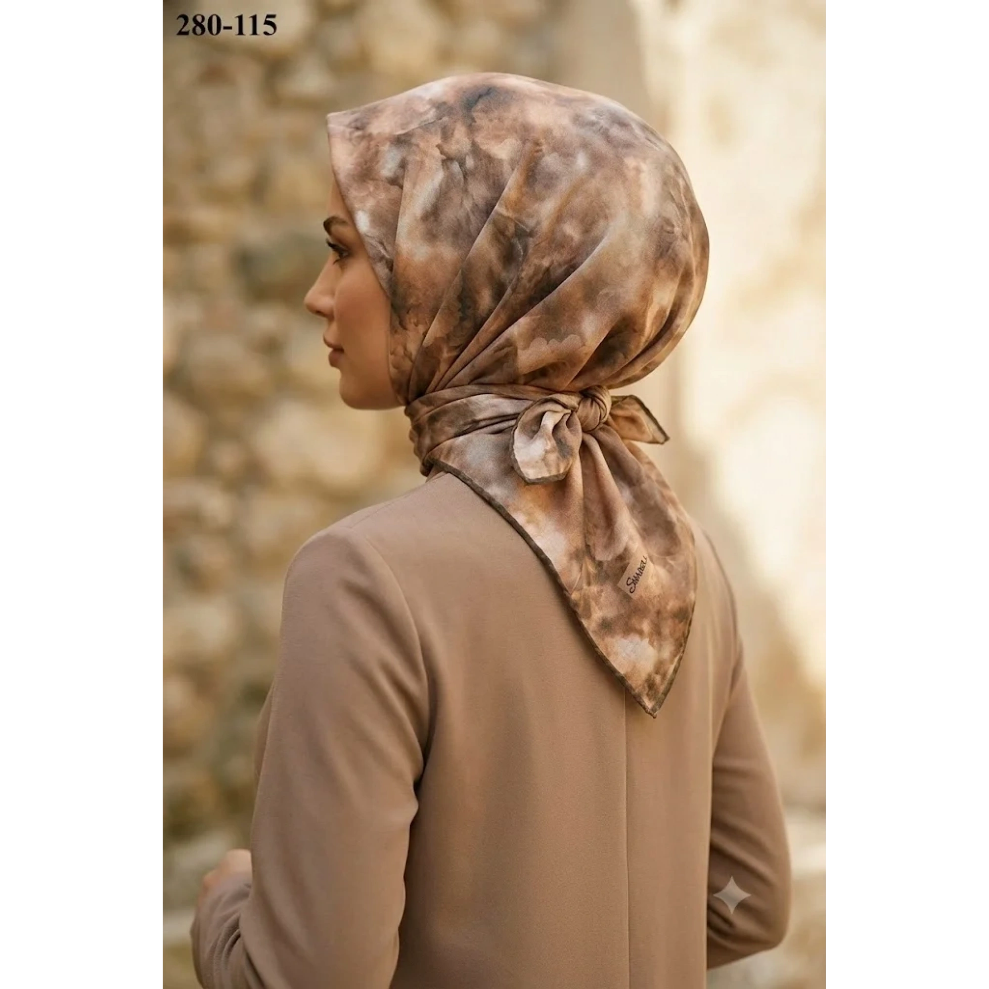 Sharell Desenli Soft Pamuk Eşarp 280-115