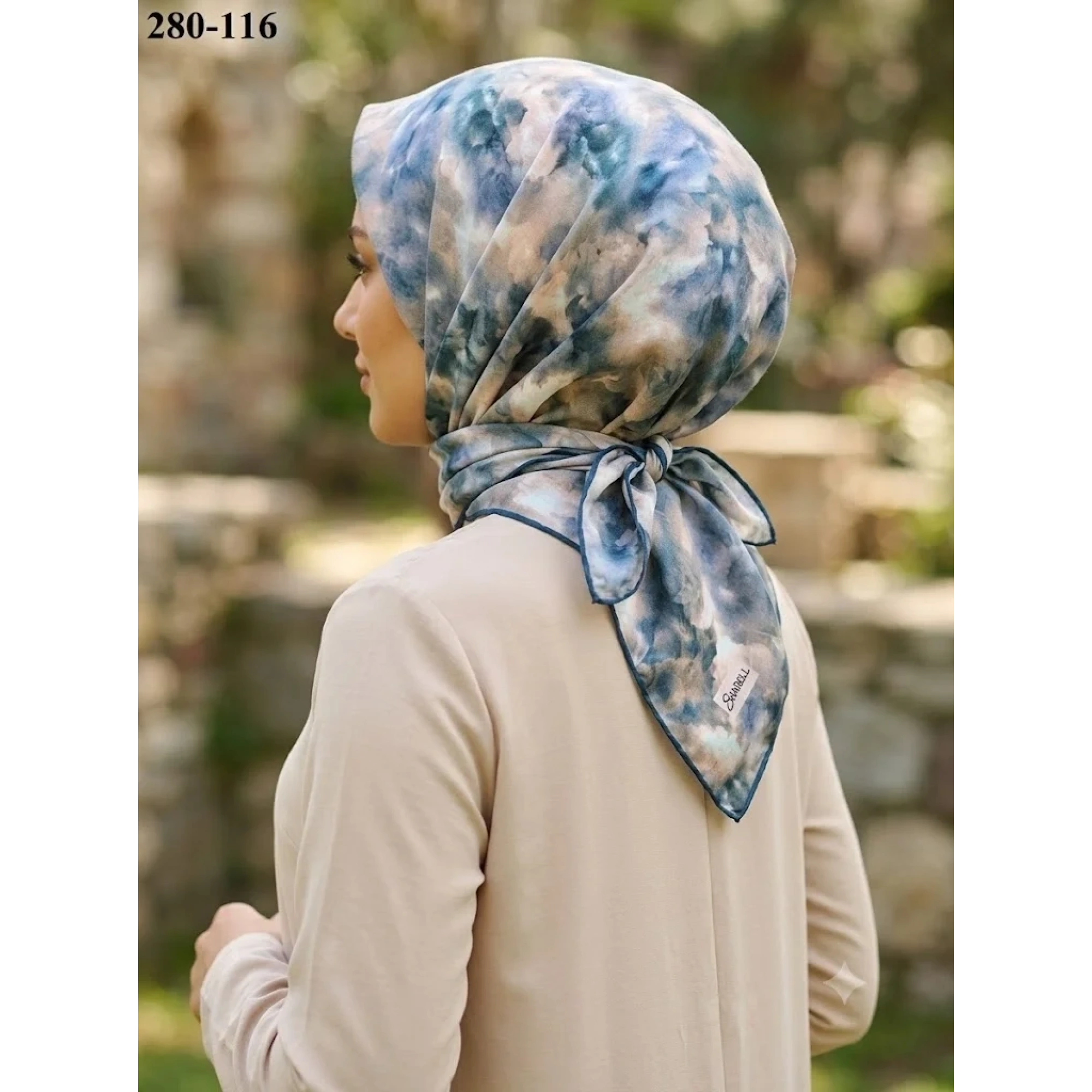 Sharell Desenli Soft Pamuk Eşarp 280-116