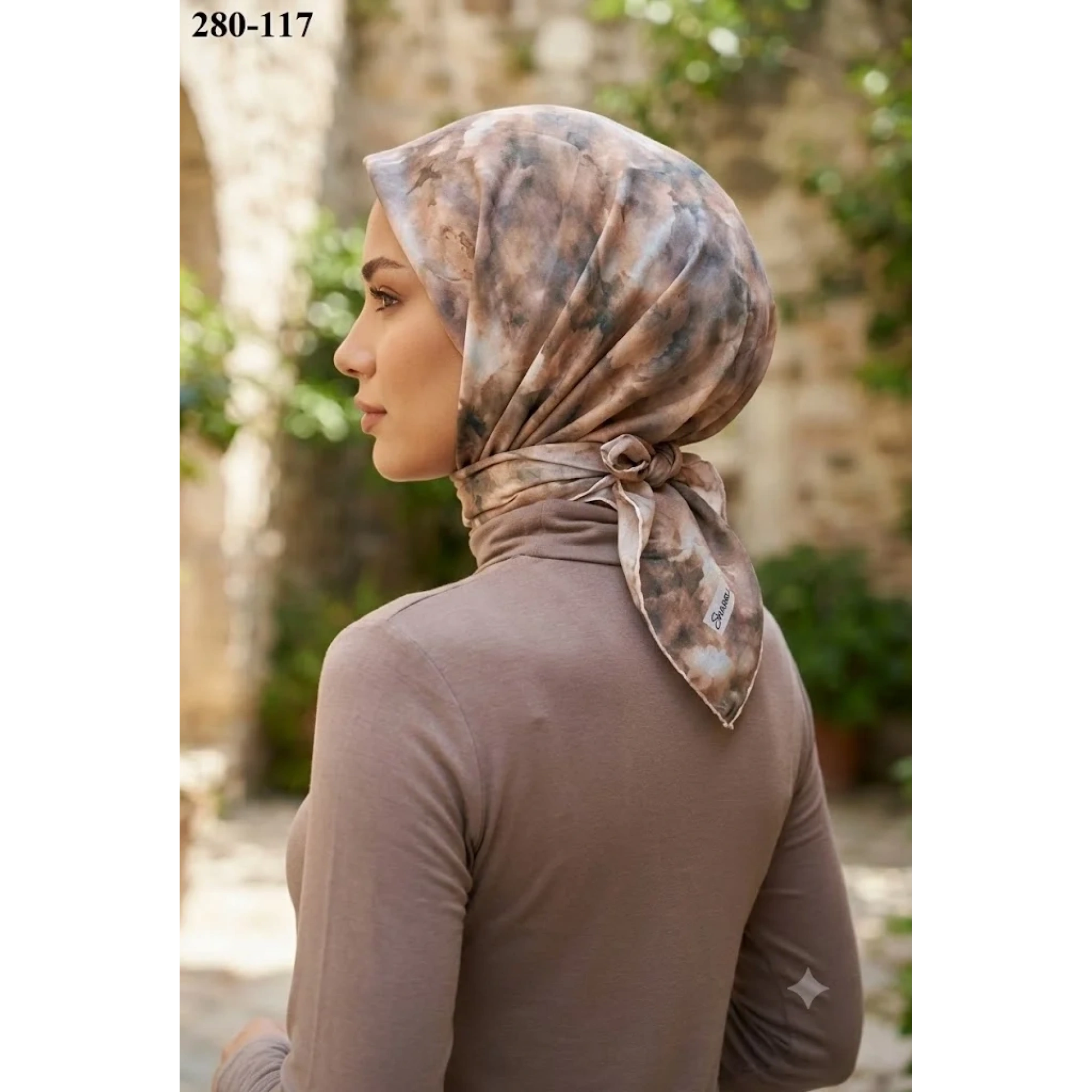 Sharell Desenli Soft Pamuk Eşarp 280-117