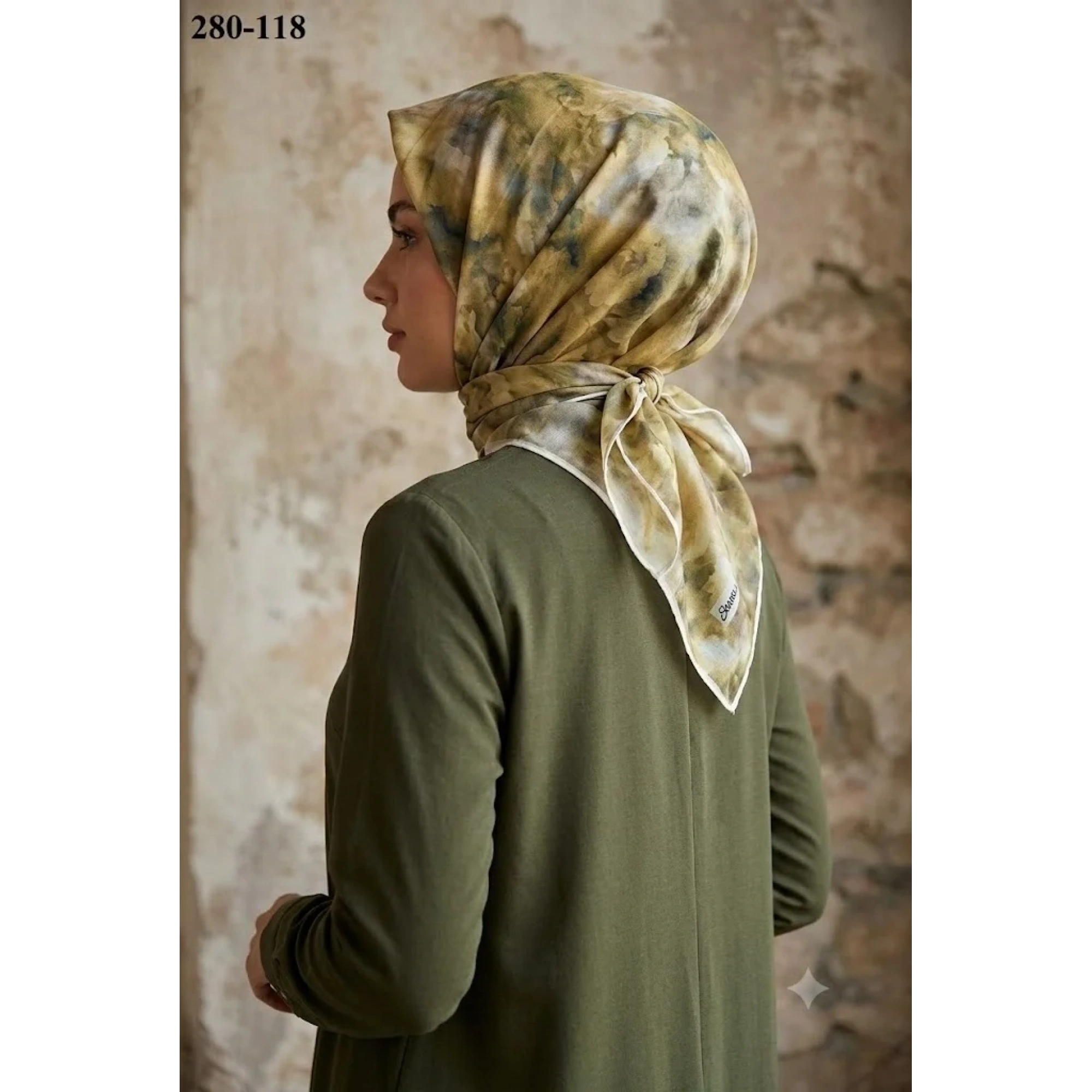 Sharell Desenli Soft Pamuk Eşarp 280-118