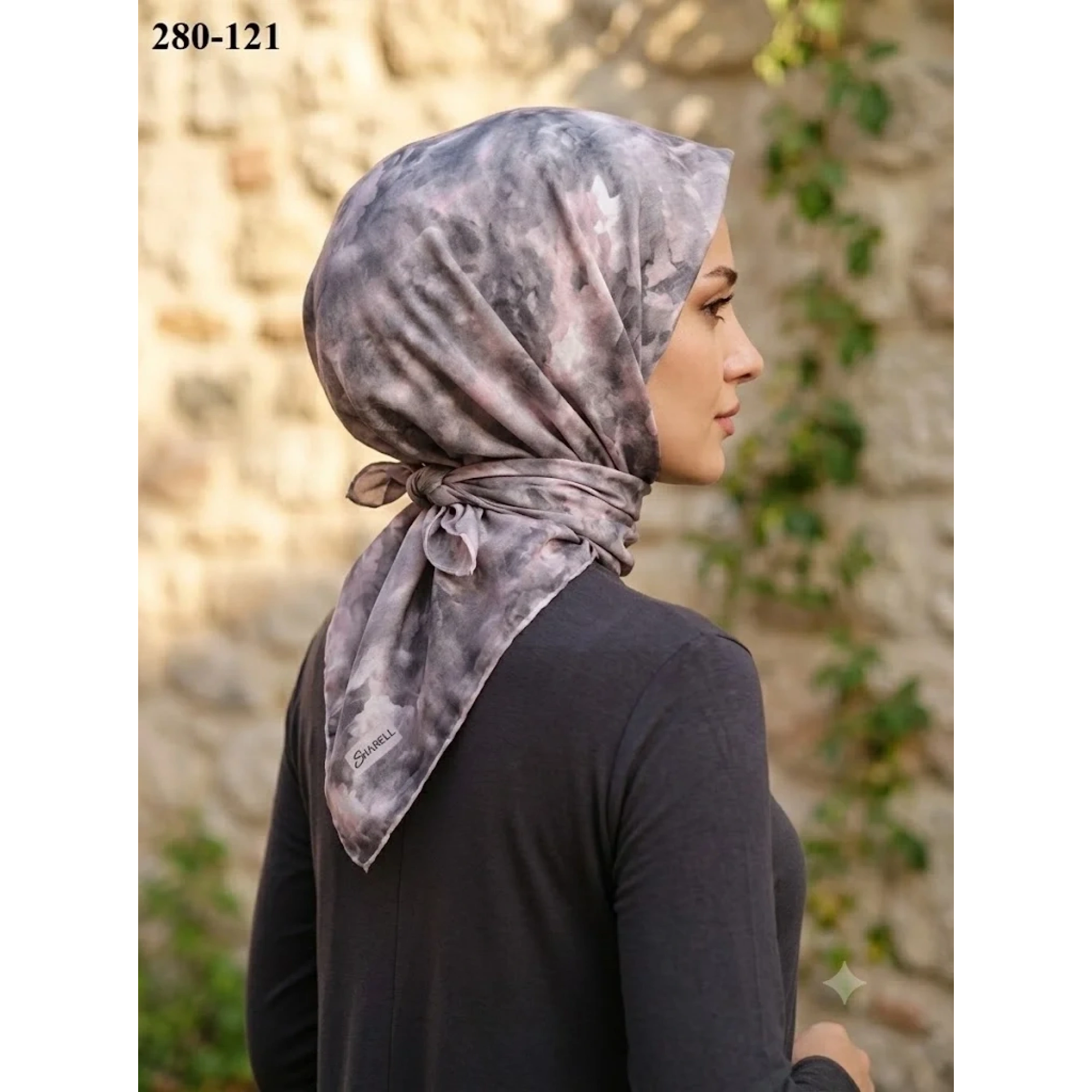 Sharell Desenli Soft Pamuk Eşarp 280-121