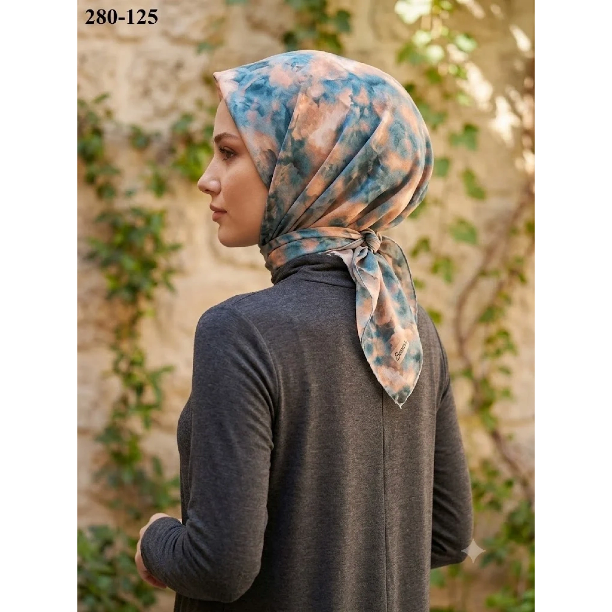 Sharell Desenli Soft Pamuk Eşarp 280-125