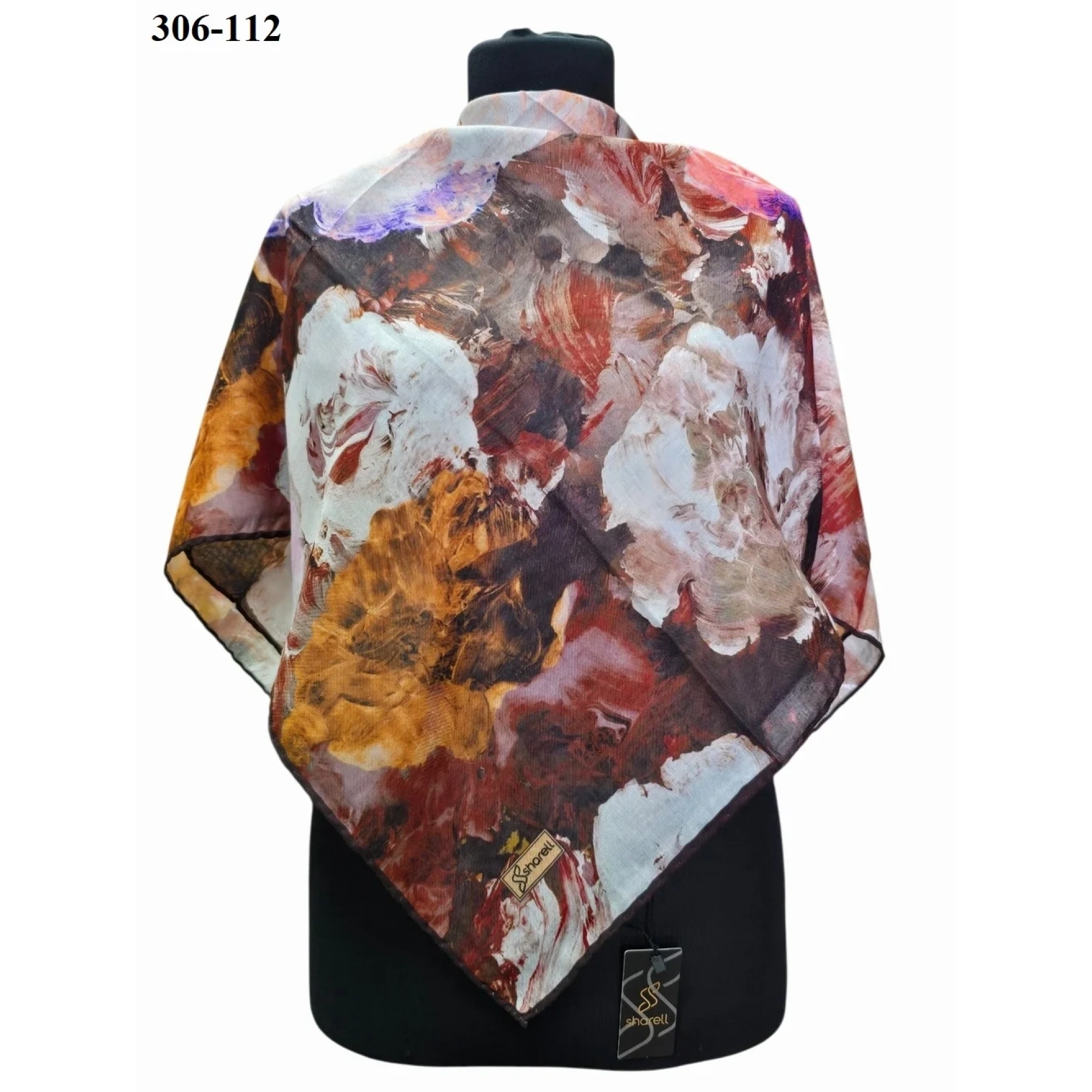 Sharell Desenli Soft Pamuk Eşarp 306-112