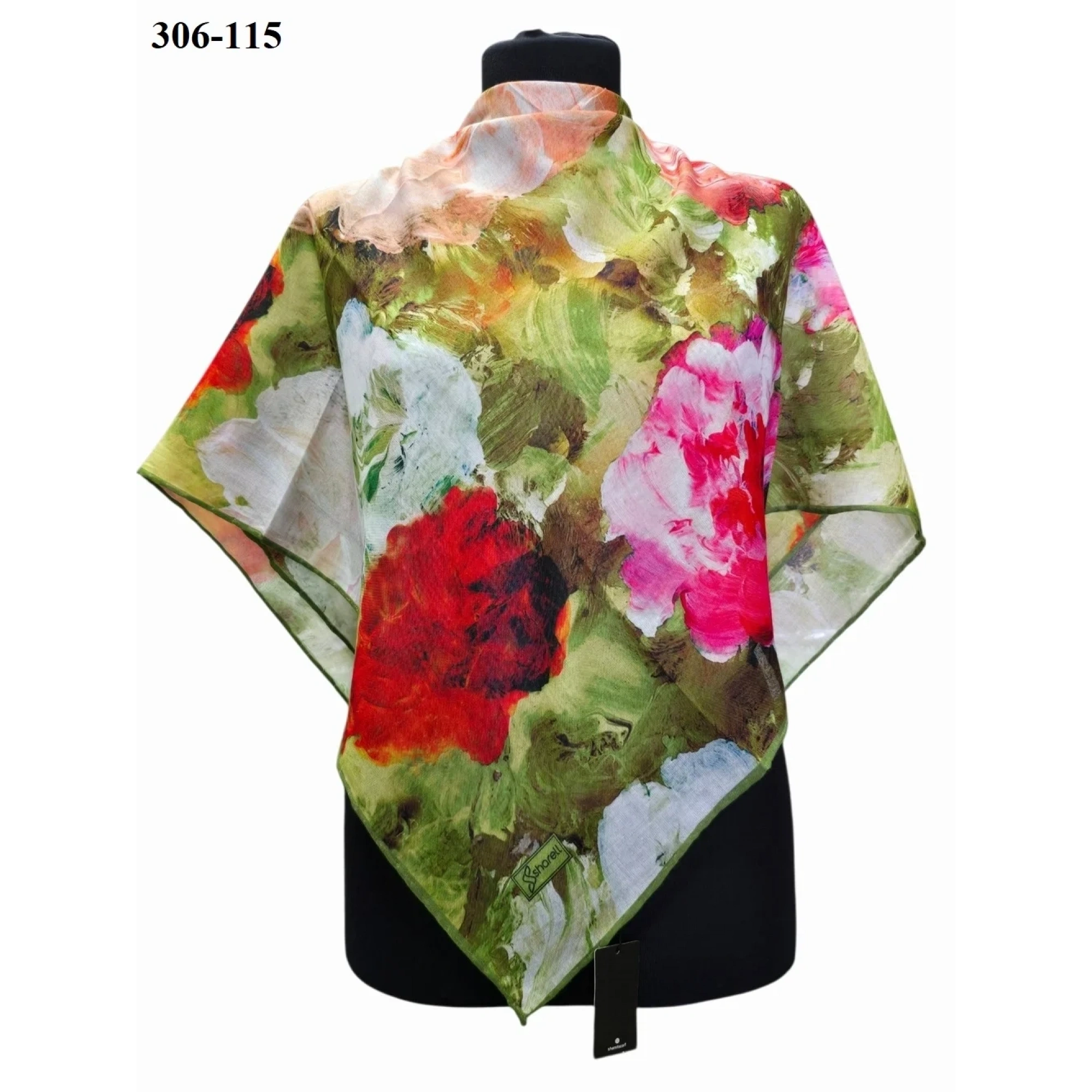 Sharell Desenli Soft Pamuk Eşarp 306-115