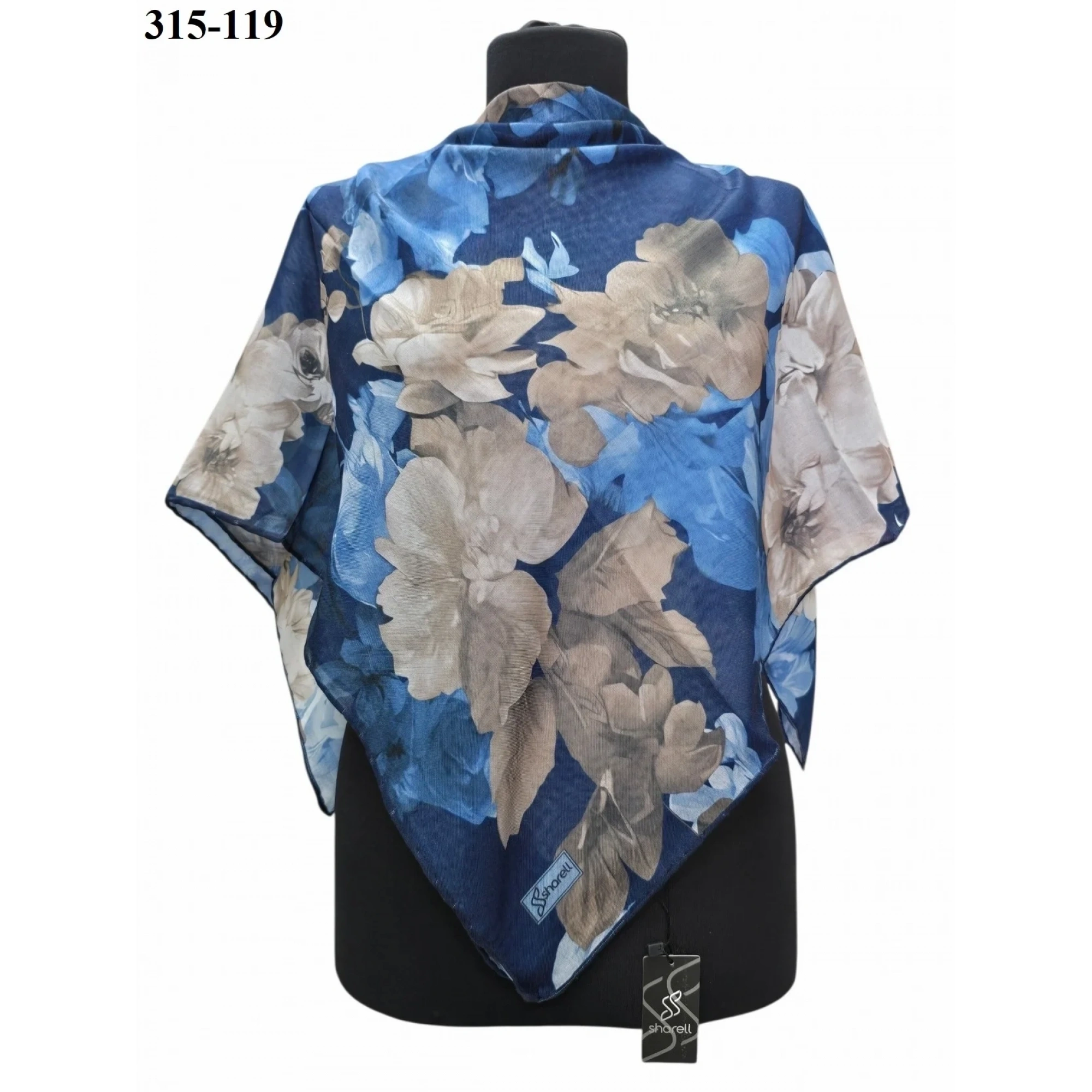 Sharell Desenli Soft Pamuk Eşarp 315-119