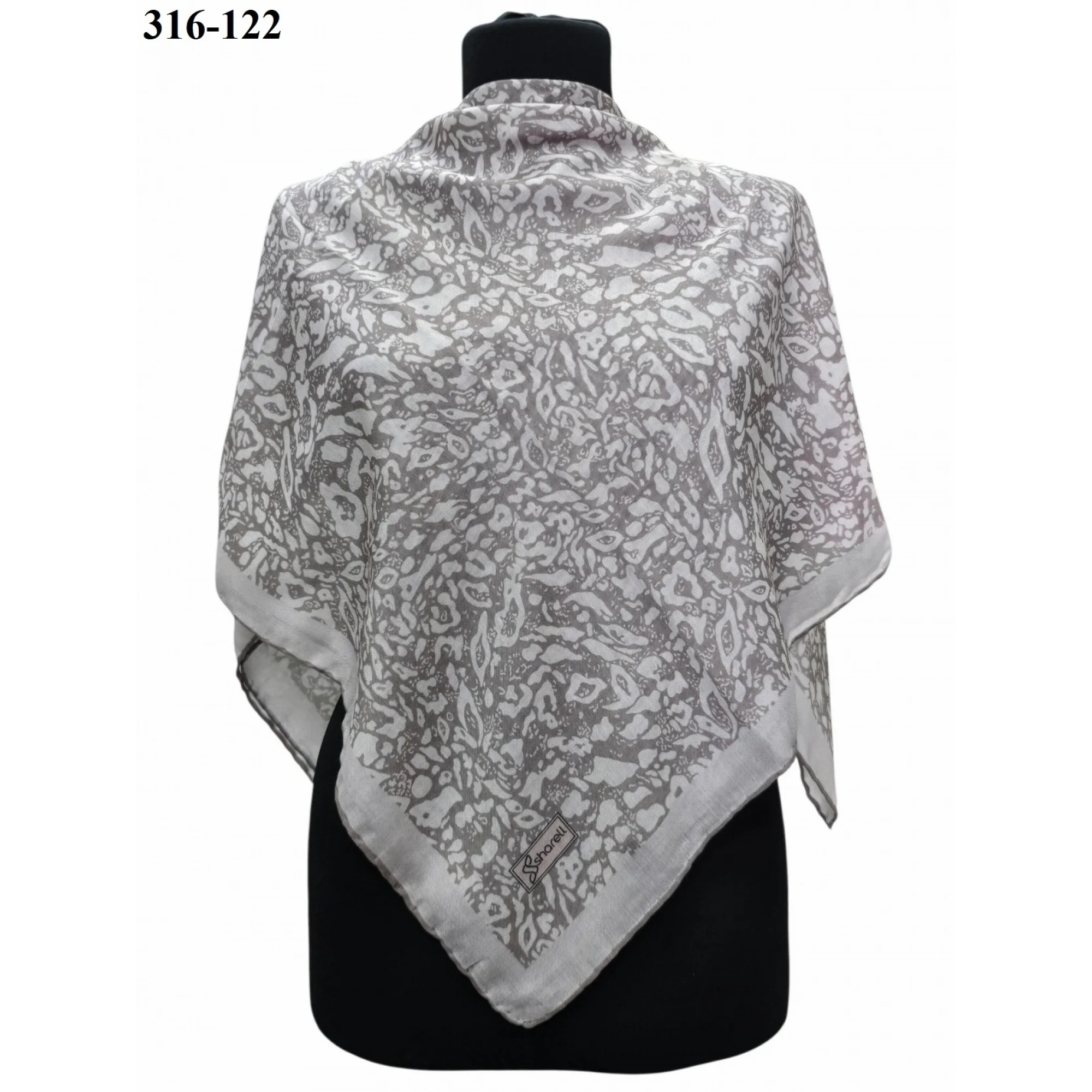 Sharell Desenli Soft Pamuk Eşarp 316-122