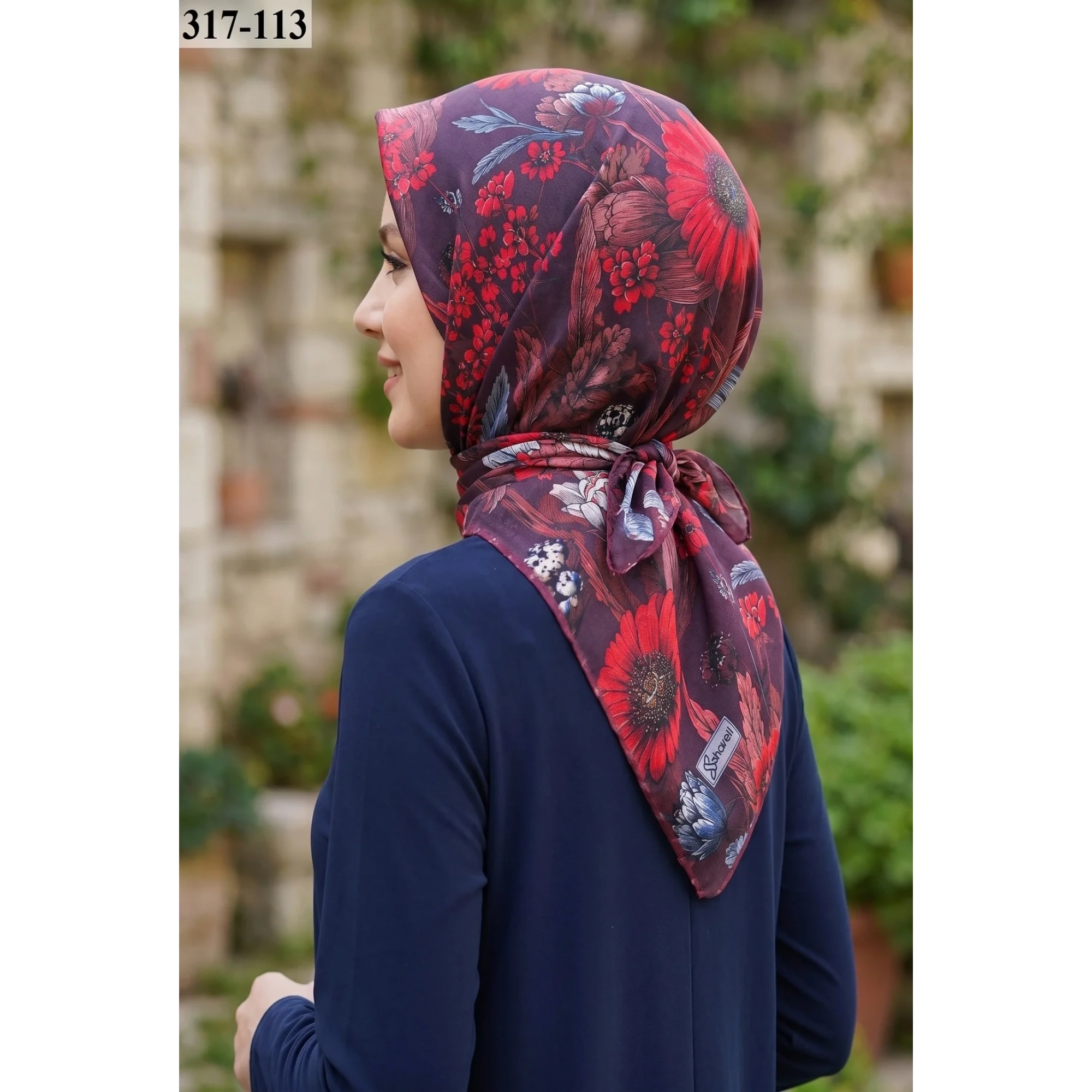 Sharell Desenli Soft Pamuk Eşarp 317-113