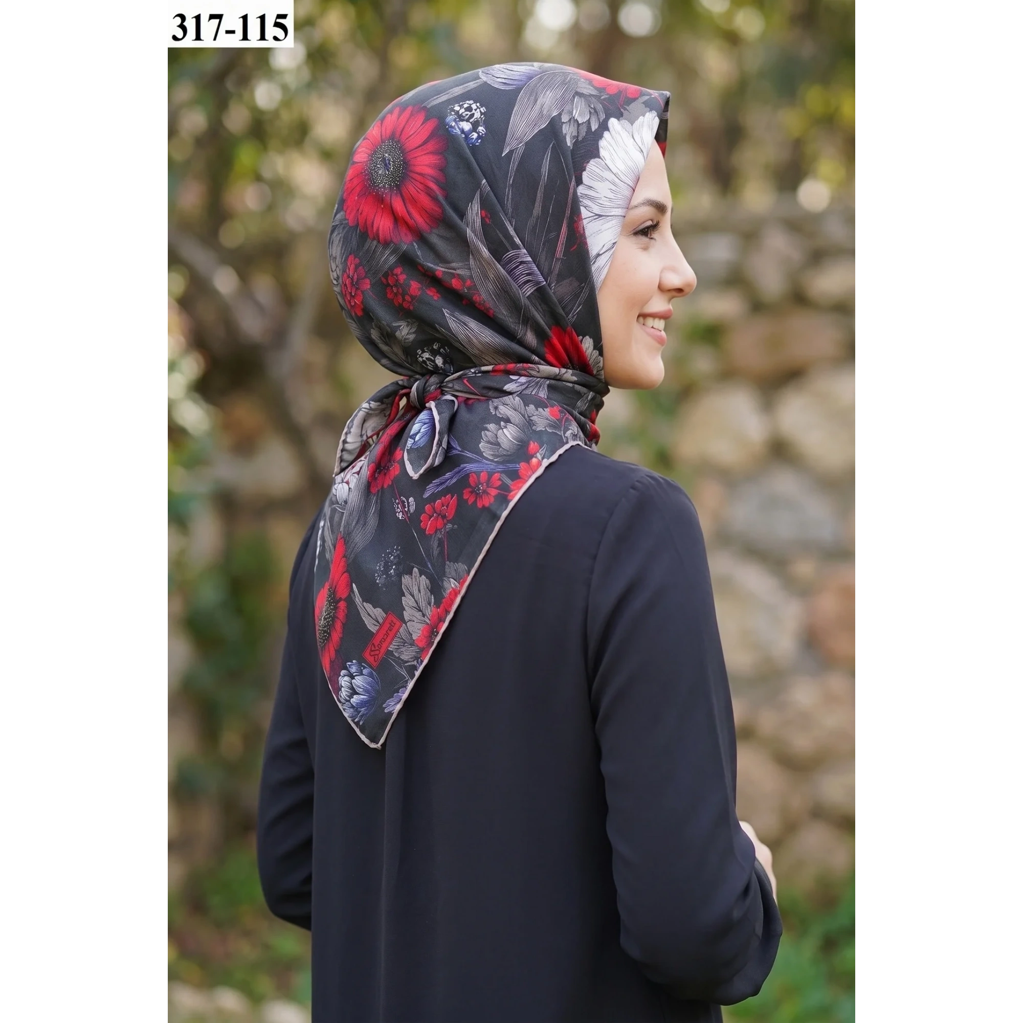 Sharell Desenli Soft Pamuk Eşarp 317-115