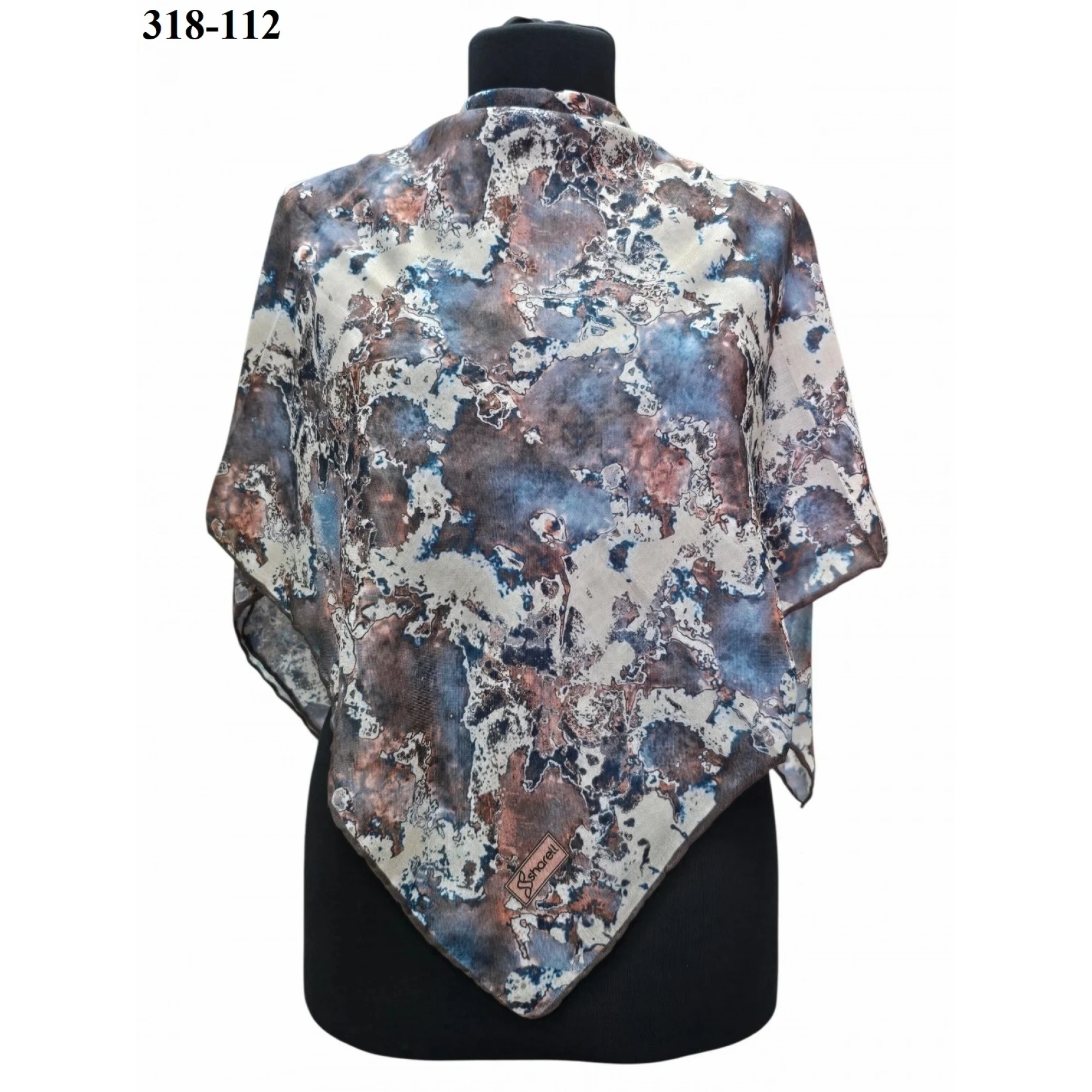 Sharell Desenli Soft Pamuk Eşarp 318-112